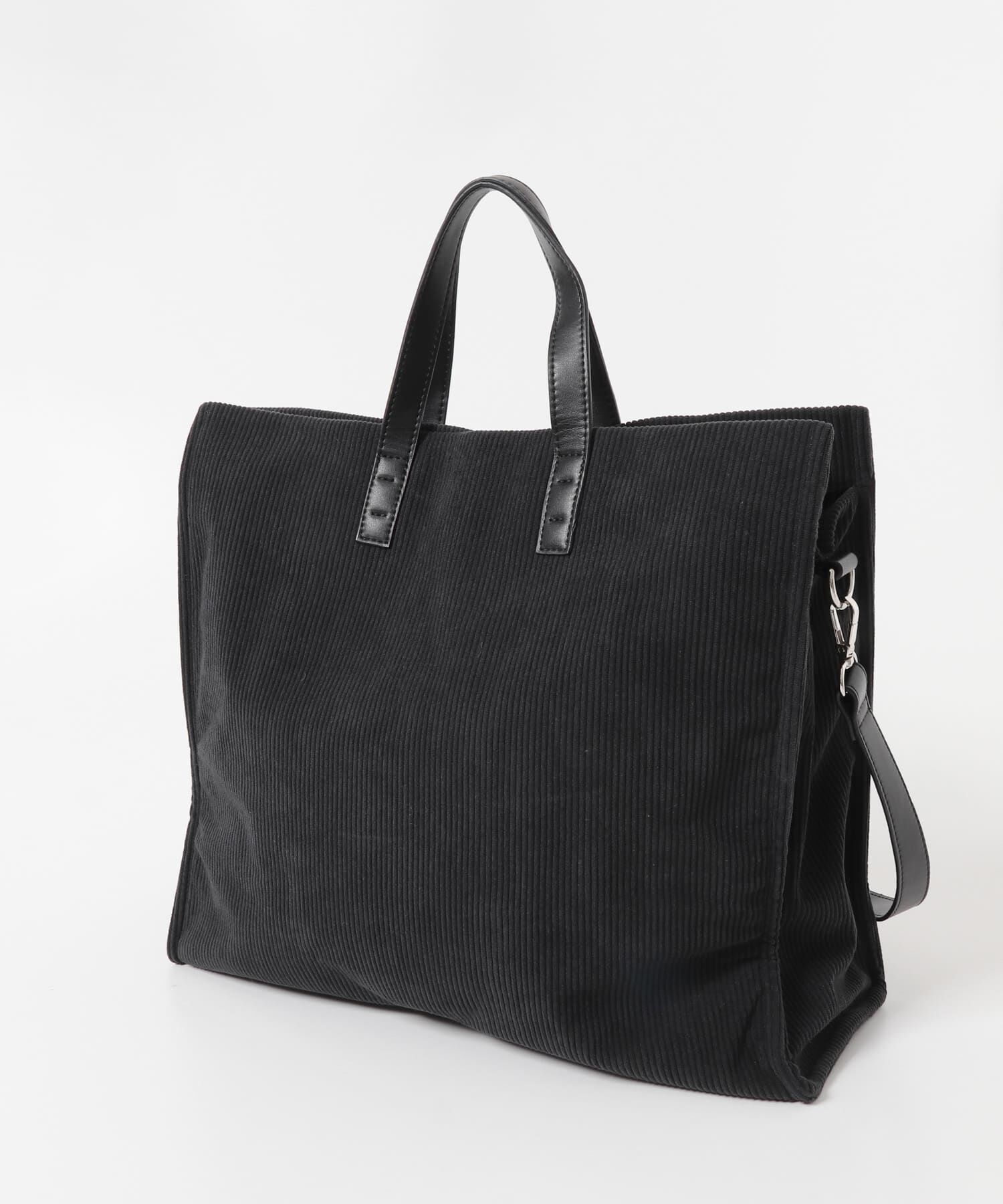  「コーデュロイスクエアビッグBAG」|トートバッグ|