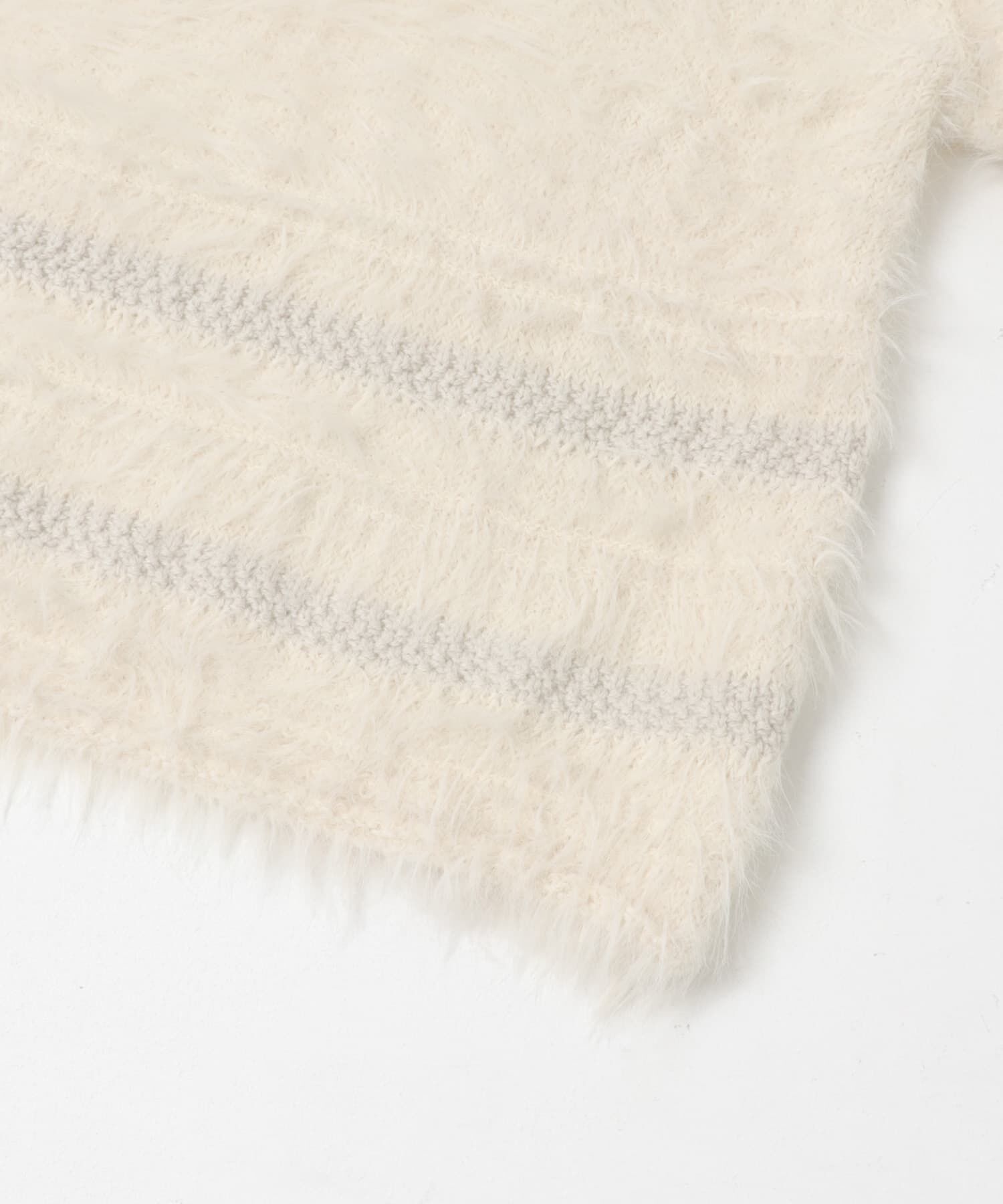  「ラインデザインシャギーニット」|ニット・セーター|