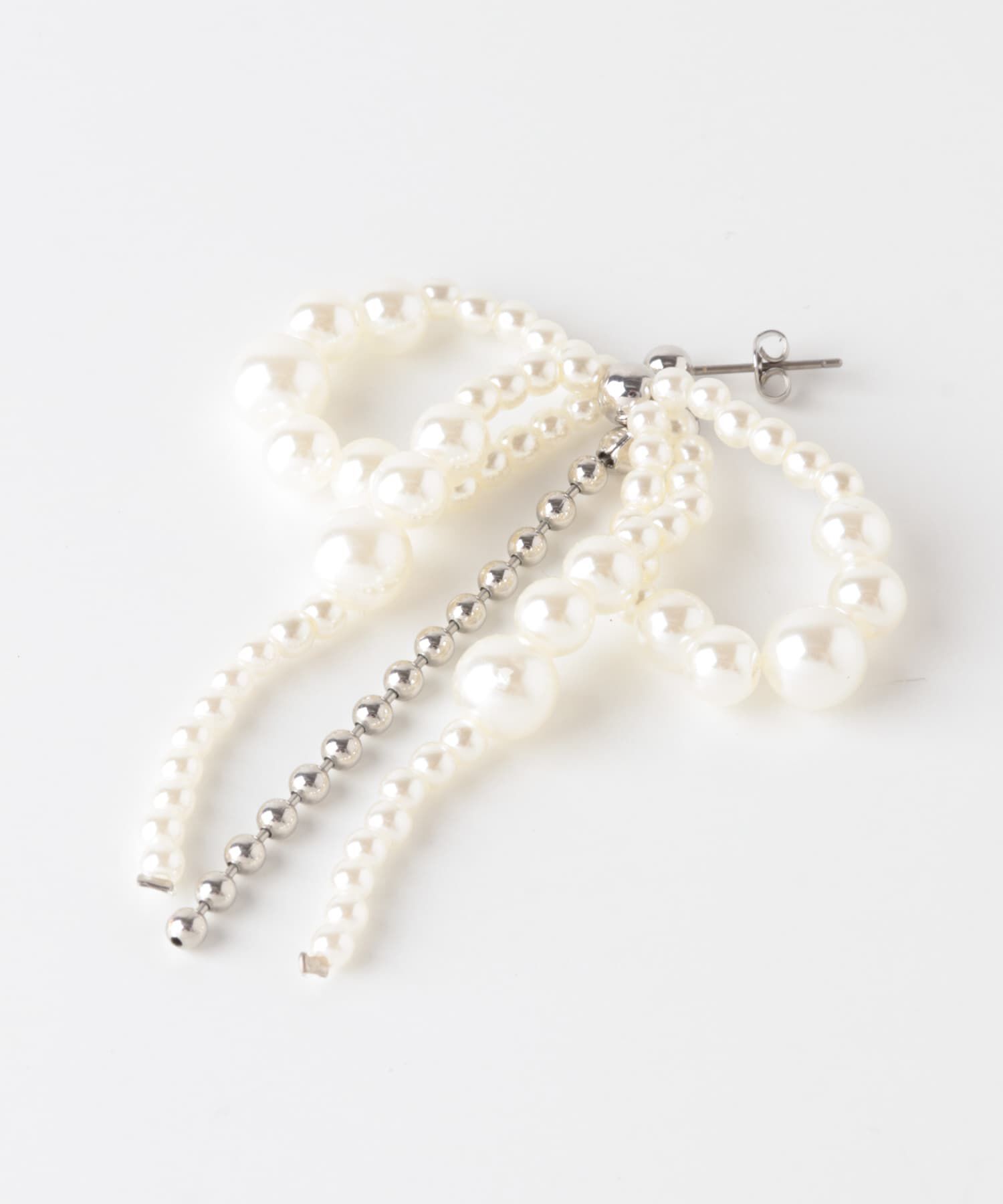  「パールボールピアス」|ピアス|