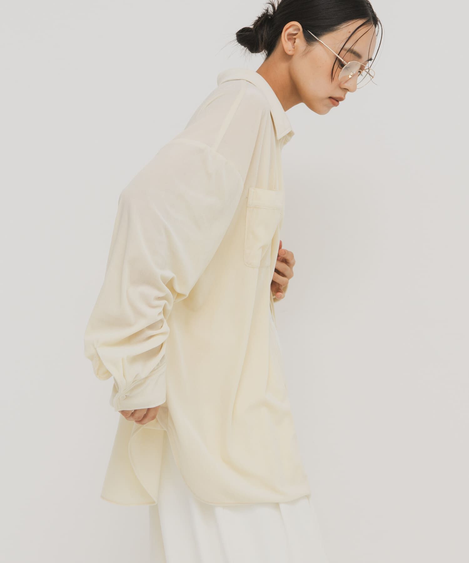  「シアーベロアルーズシャツ」|シャツ・ブラウス|