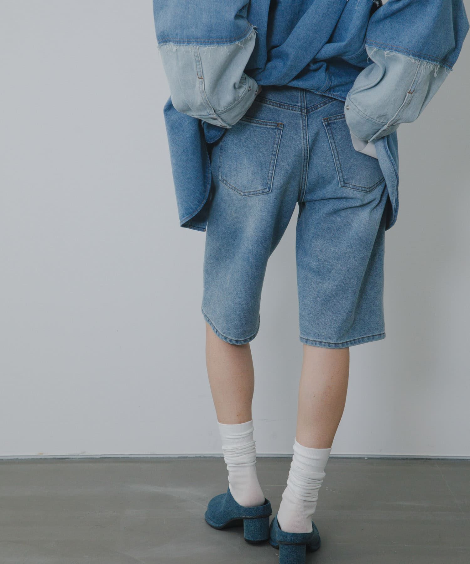  「『2サイズ展開』スリムハーフデニム」|その他|