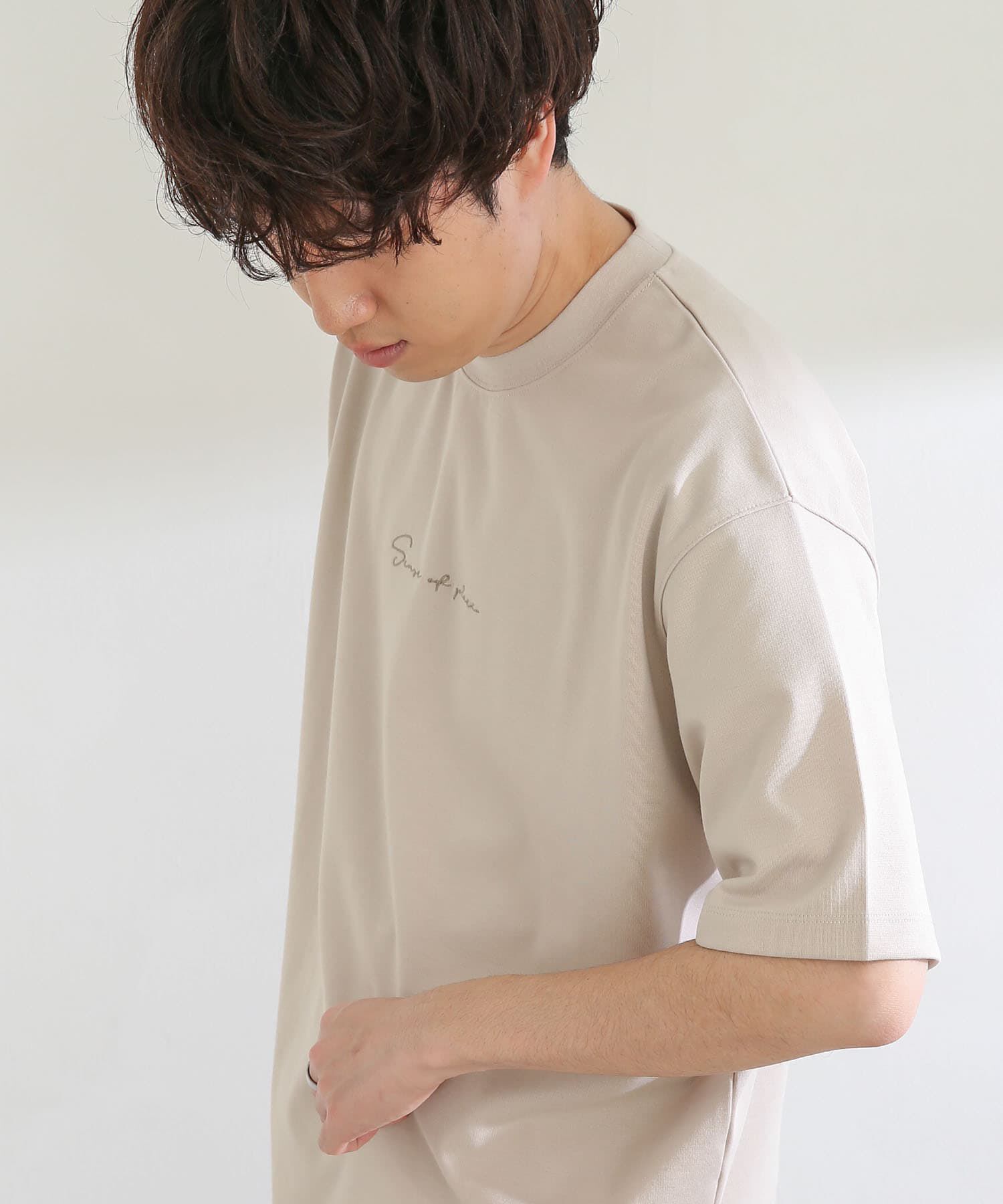 SENSE OF PLACE by URBAN RESEARCH「シシュウポンチTシャツ(5分袖)」|Tシャツ・カットソー|