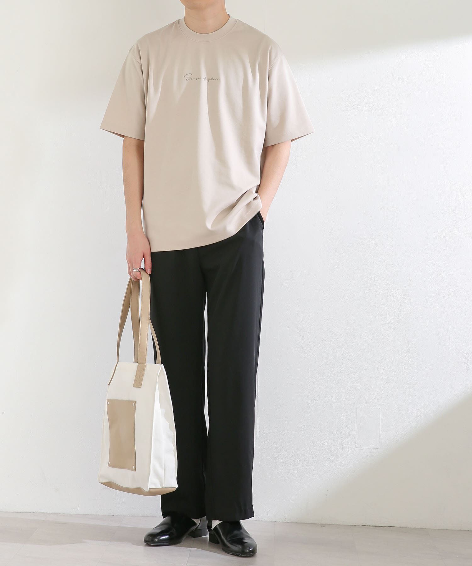 SENSE OF PLACE by URBAN RESEARCH「シシュウポンチTシャツ(5分袖)」|Tシャツ・カットソー|