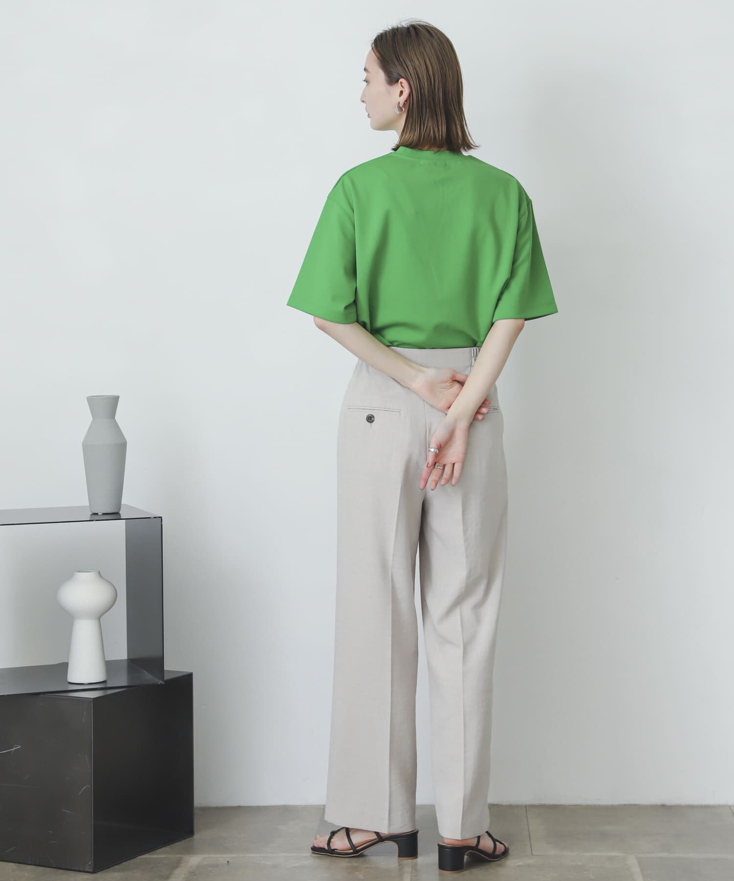 SENSE OF PLACE by URBAN RESEARCH「シシュウポンチTシャツ(5分袖)」|Tシャツ・カットソー|