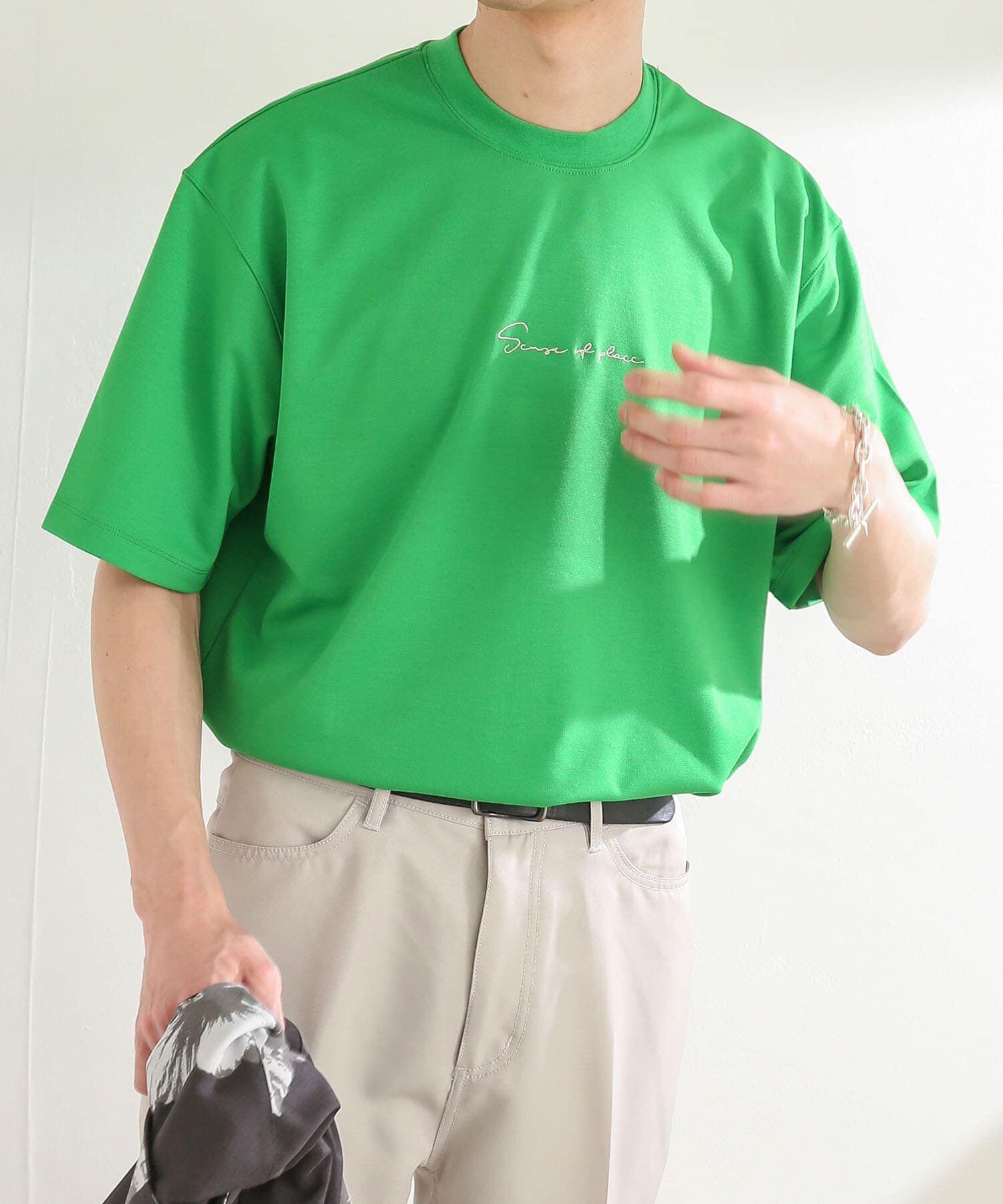 SENSE OF PLACE by URBAN RESEARCH「シシュウポンチTシャツ(5分袖)」|Tシャツ・カットソー|