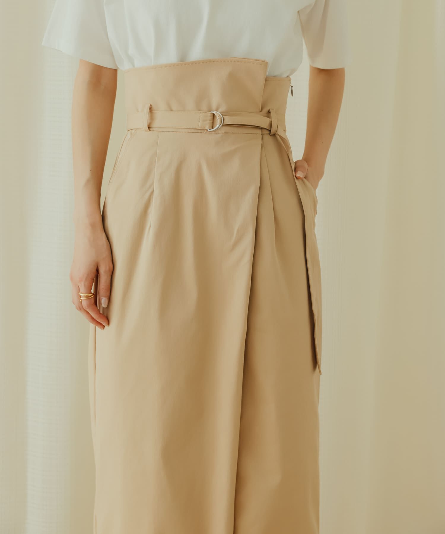 SENSE OF PLACE by URBAN RESEARCH「アシンメトリーハイウエストタイトスカート」|スカート|