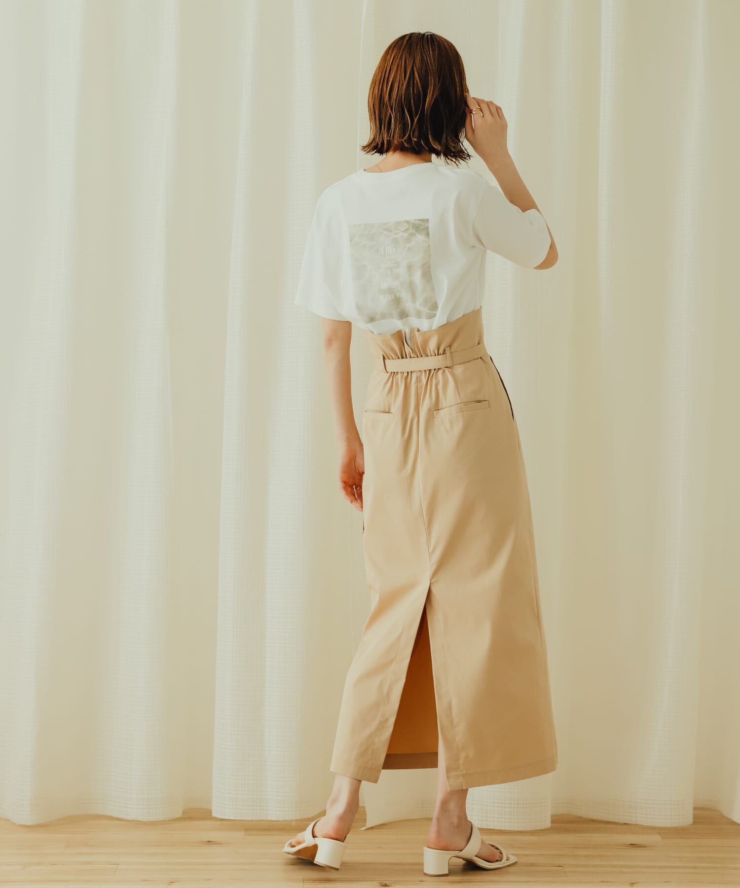 SENSE OF PLACE by URBAN RESEARCH「アシンメトリーハイウエストタイトスカート」|スカート|