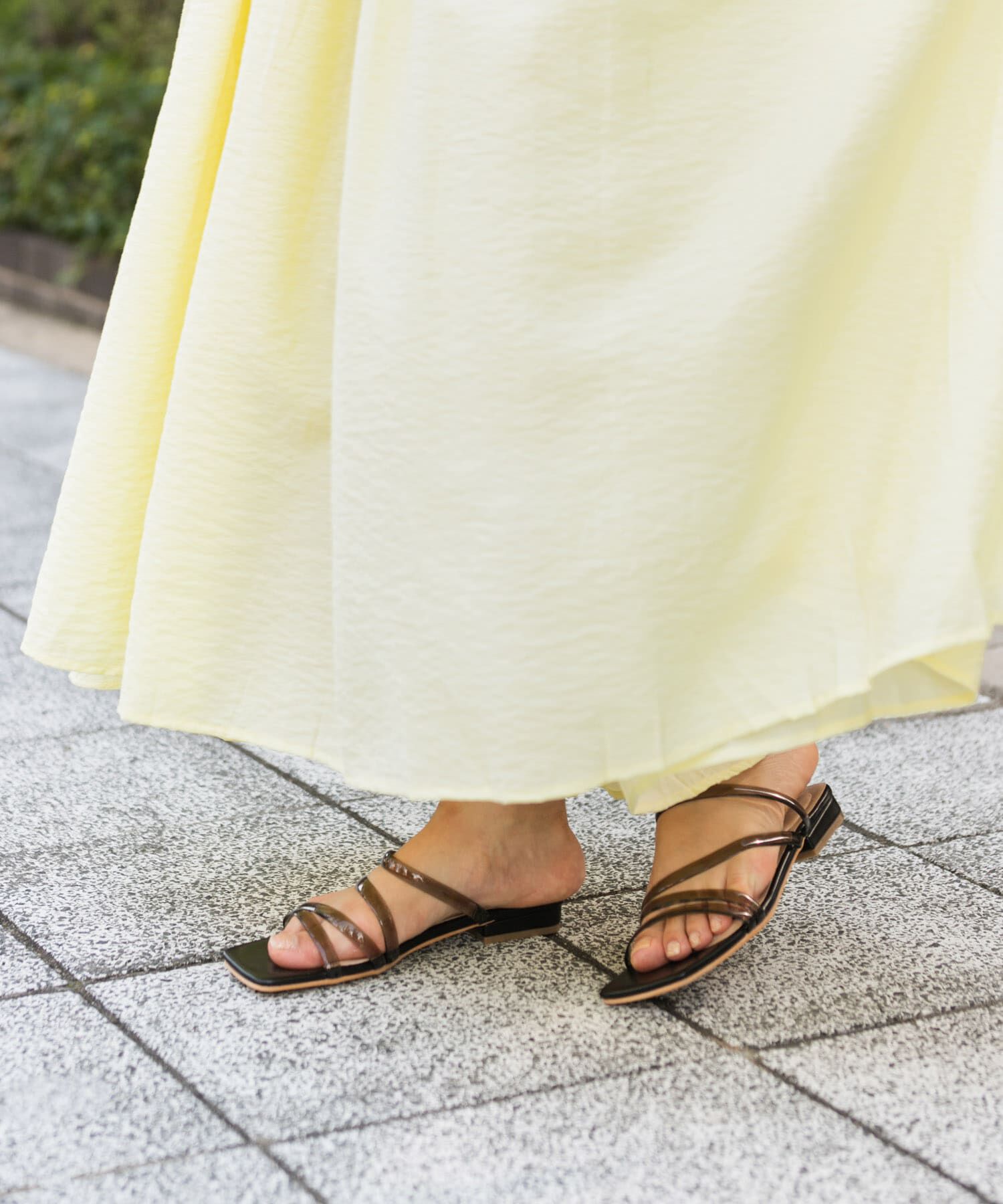 SENSE OF PLACE by URBAN RESEARCH「PVCアシメサンダル」|サンダル|