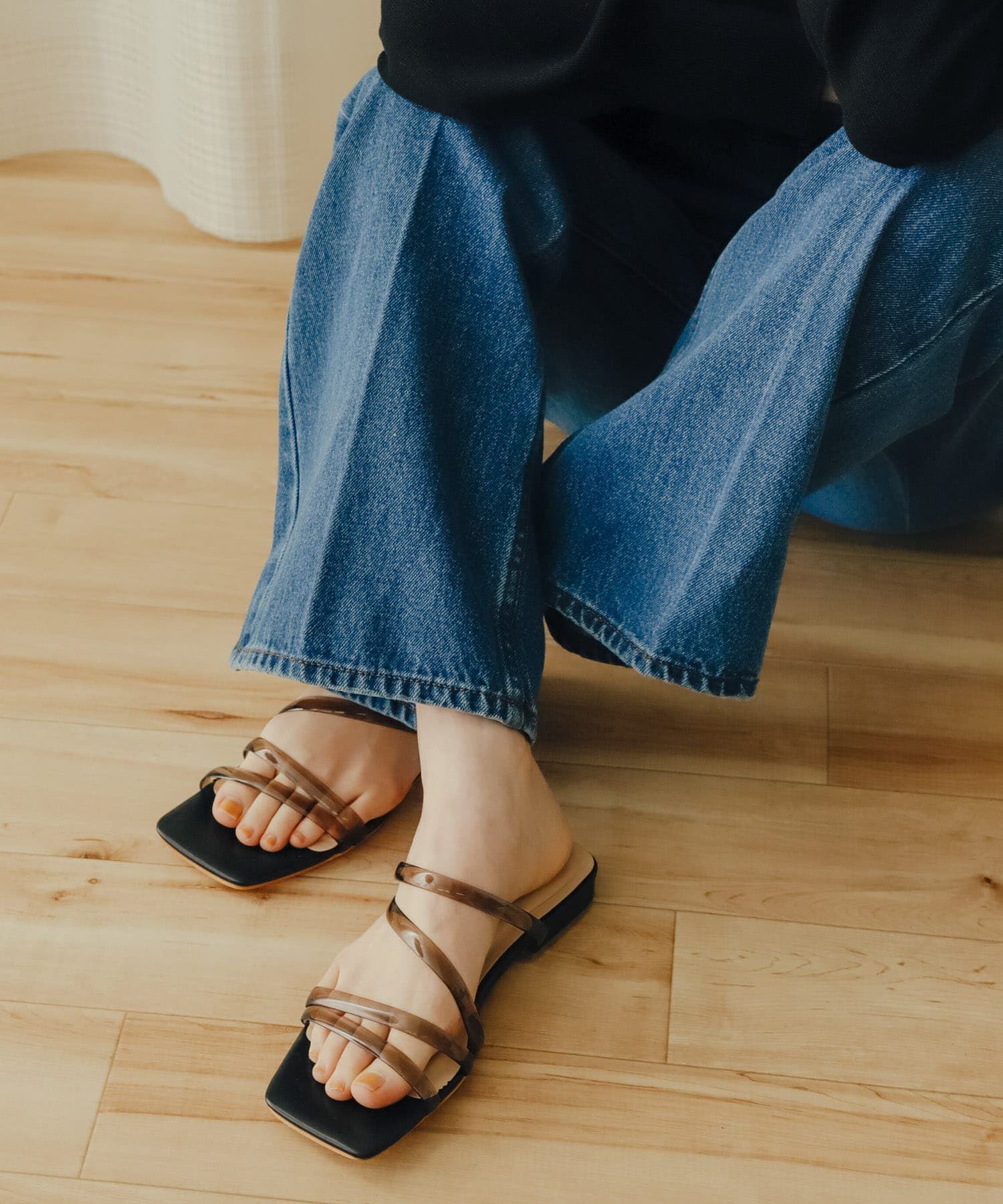 SENSE OF PLACE by URBAN RESEARCH「PVCアシメサンダル」|サンダル|