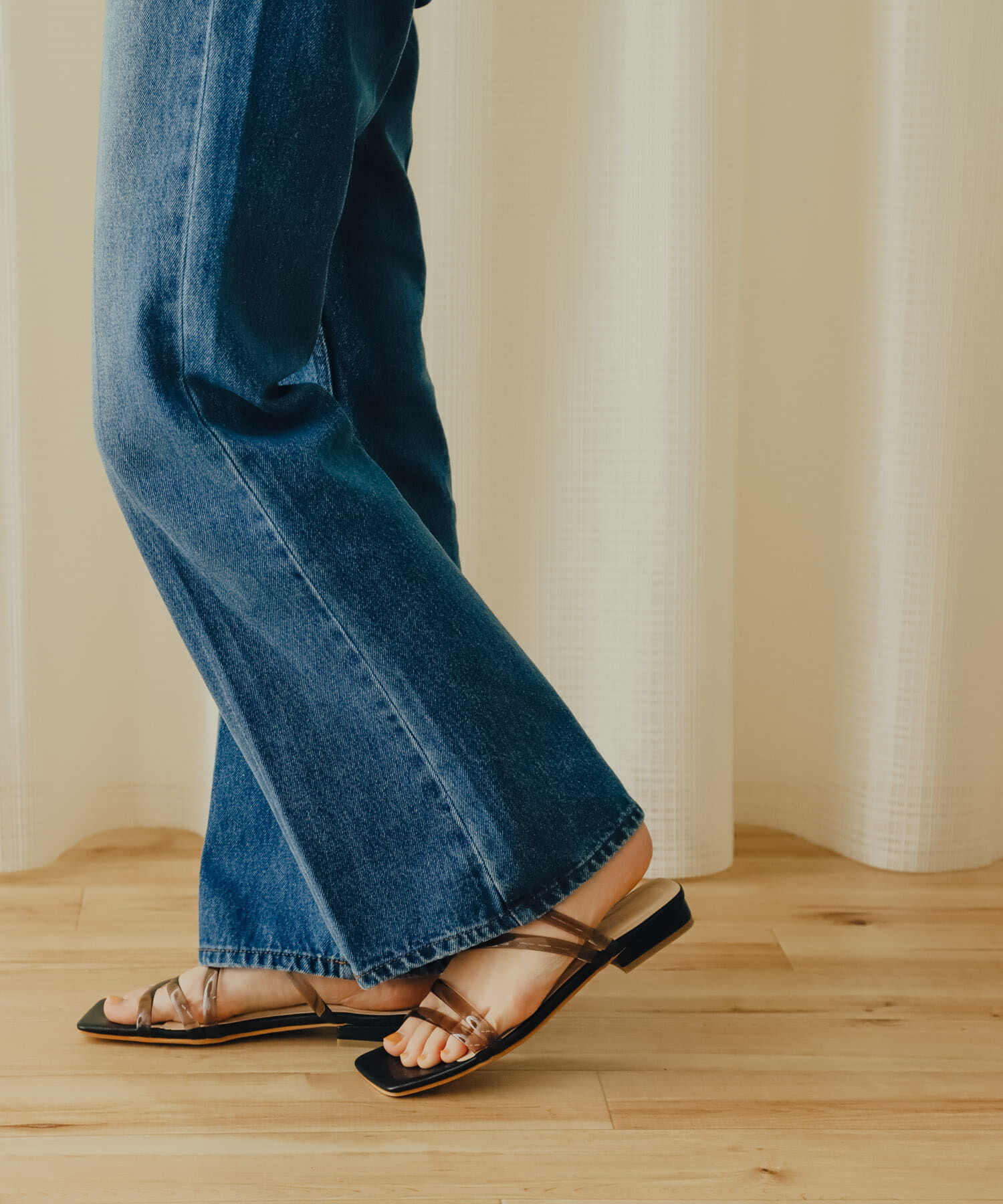 SENSE OF PLACE by URBAN RESEARCH「PVCアシメサンダル」|サンダル|