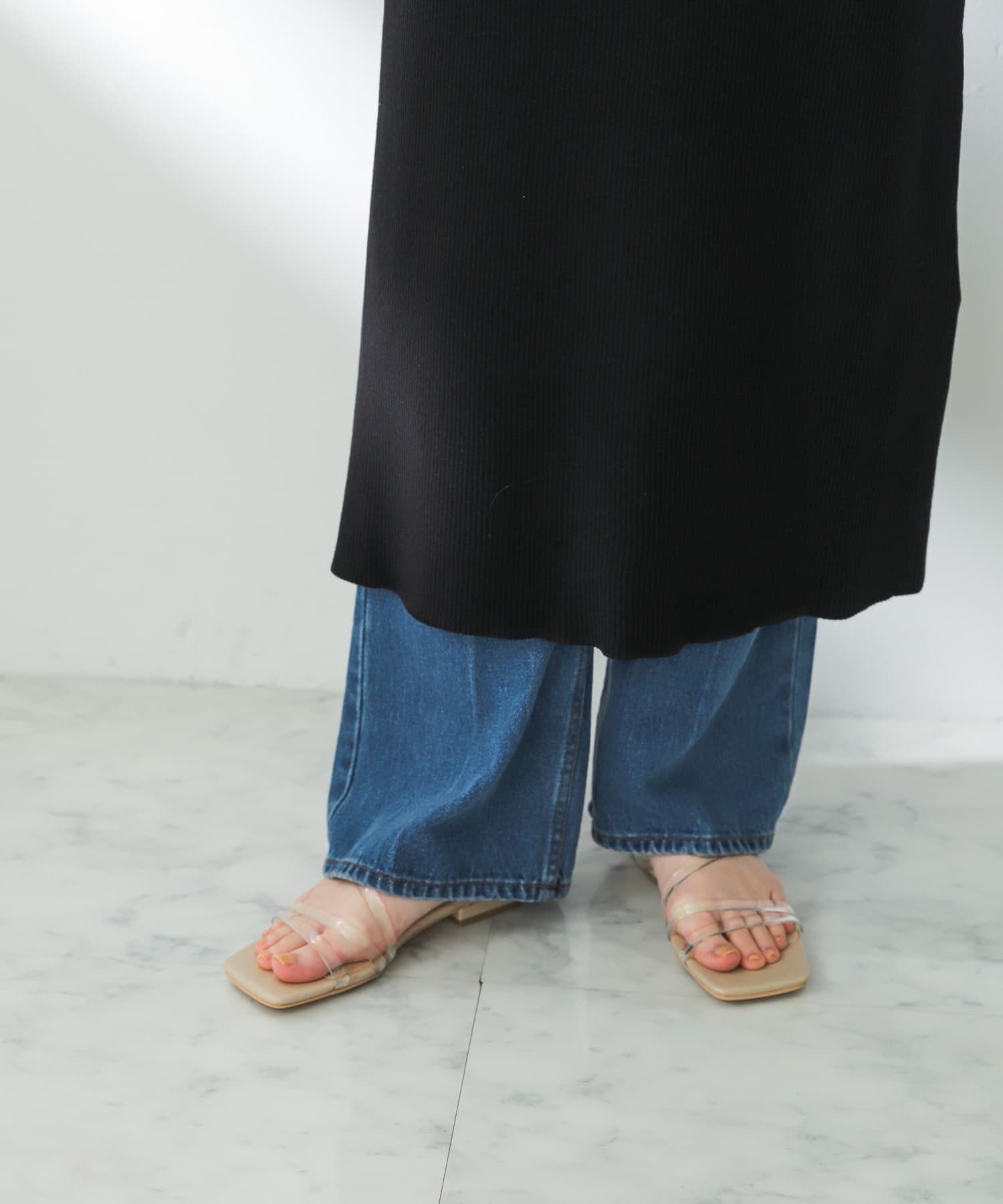 SENSE OF PLACE by URBAN RESEARCH「PVCアシメサンダル」|サンダル|ベージュ