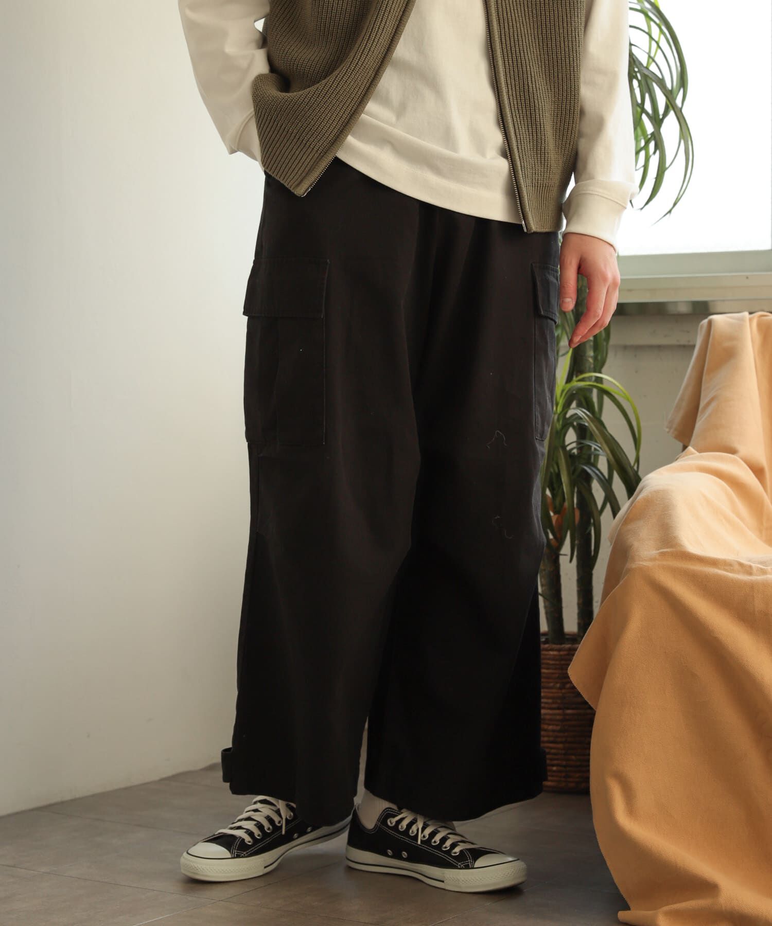 SENSE OF PLACE by URBAN RESEARCH「ウォッシュドカーゴワイドパンツ」|その他|