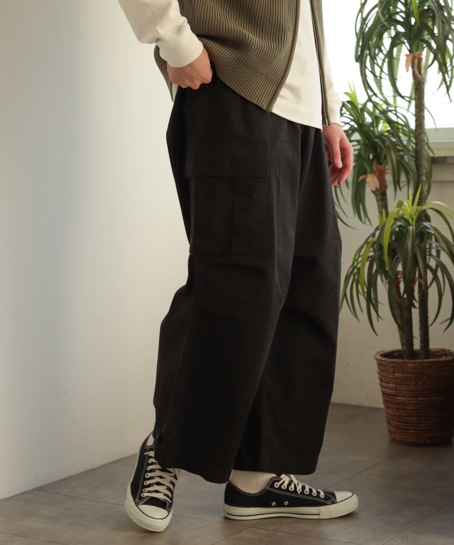 SENSE OF PLACE by URBAN RESEARCH「ウォッシュドカーゴワイドパンツ」|その他|