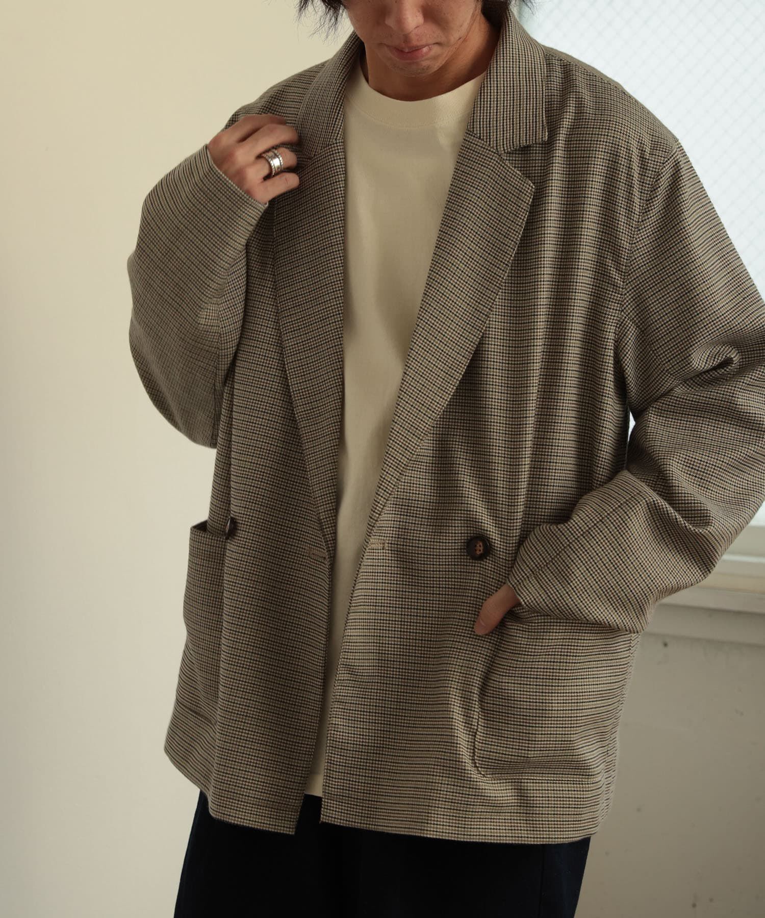 SENSE OF PLACE by URBAN RESEARCH「チェックダブルルーズジャケット」|その他|