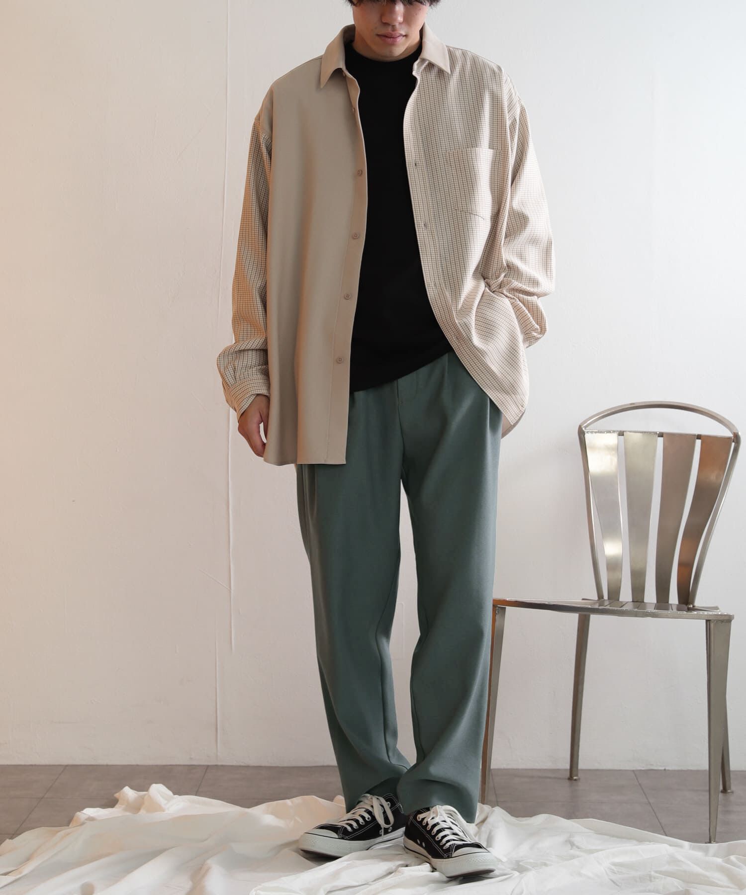 SENSE OF PLACE by URBAN RESEARCH「ウールライクダブルタックテーパードパンツ」|その他|