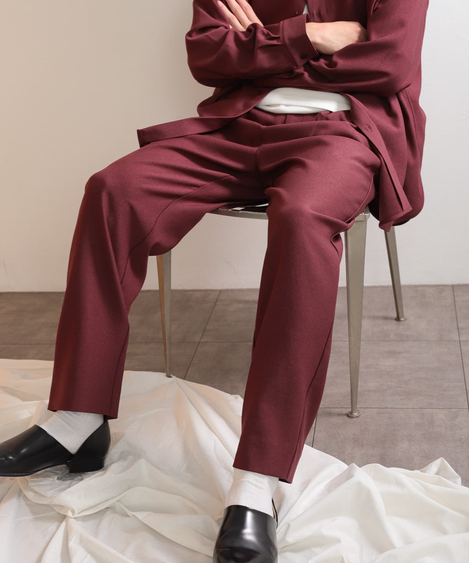 SENSE OF PLACE by URBAN RESEARCH「ウールライクダブルタックテーパードパンツ」|その他|