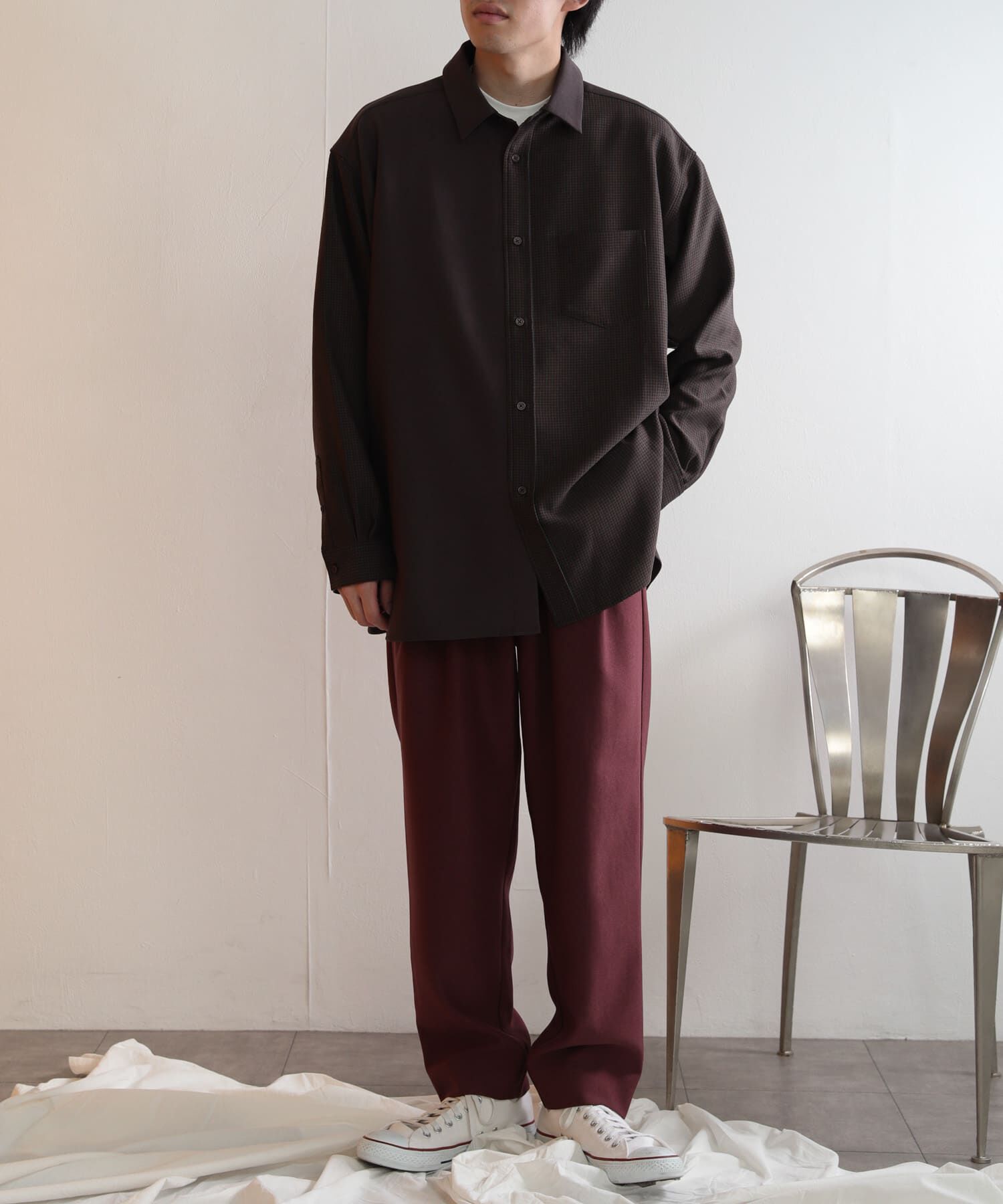 SENSE OF PLACE by URBAN RESEARCH「ウールライクダブルタックテーパードパンツ」|その他|