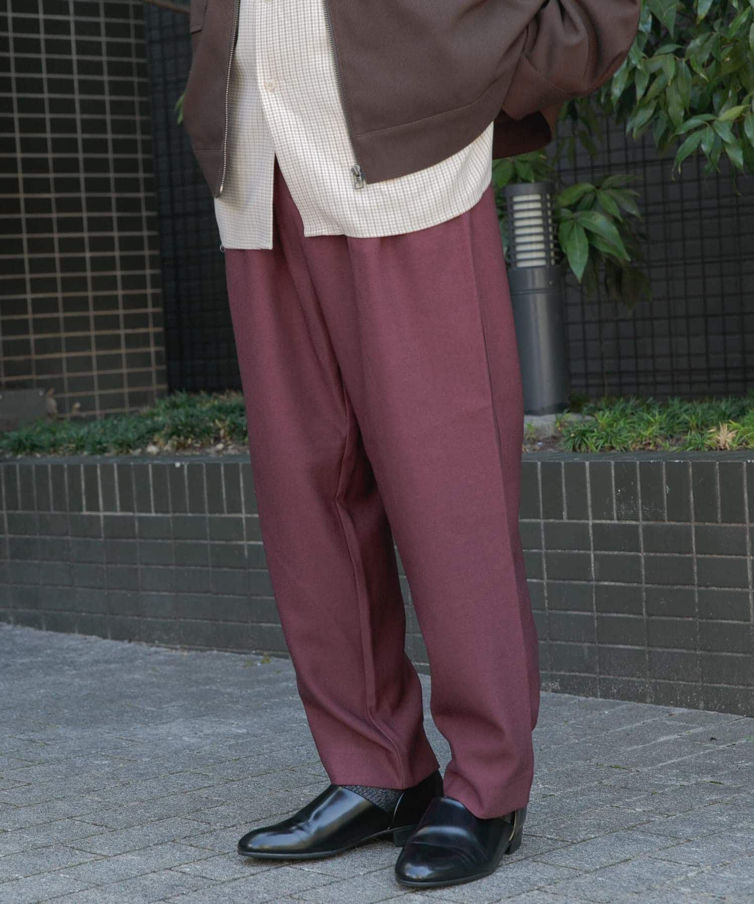 SENSE OF PLACE by URBAN RESEARCH「ウールライクダブルタックテーパードパンツ」|その他|