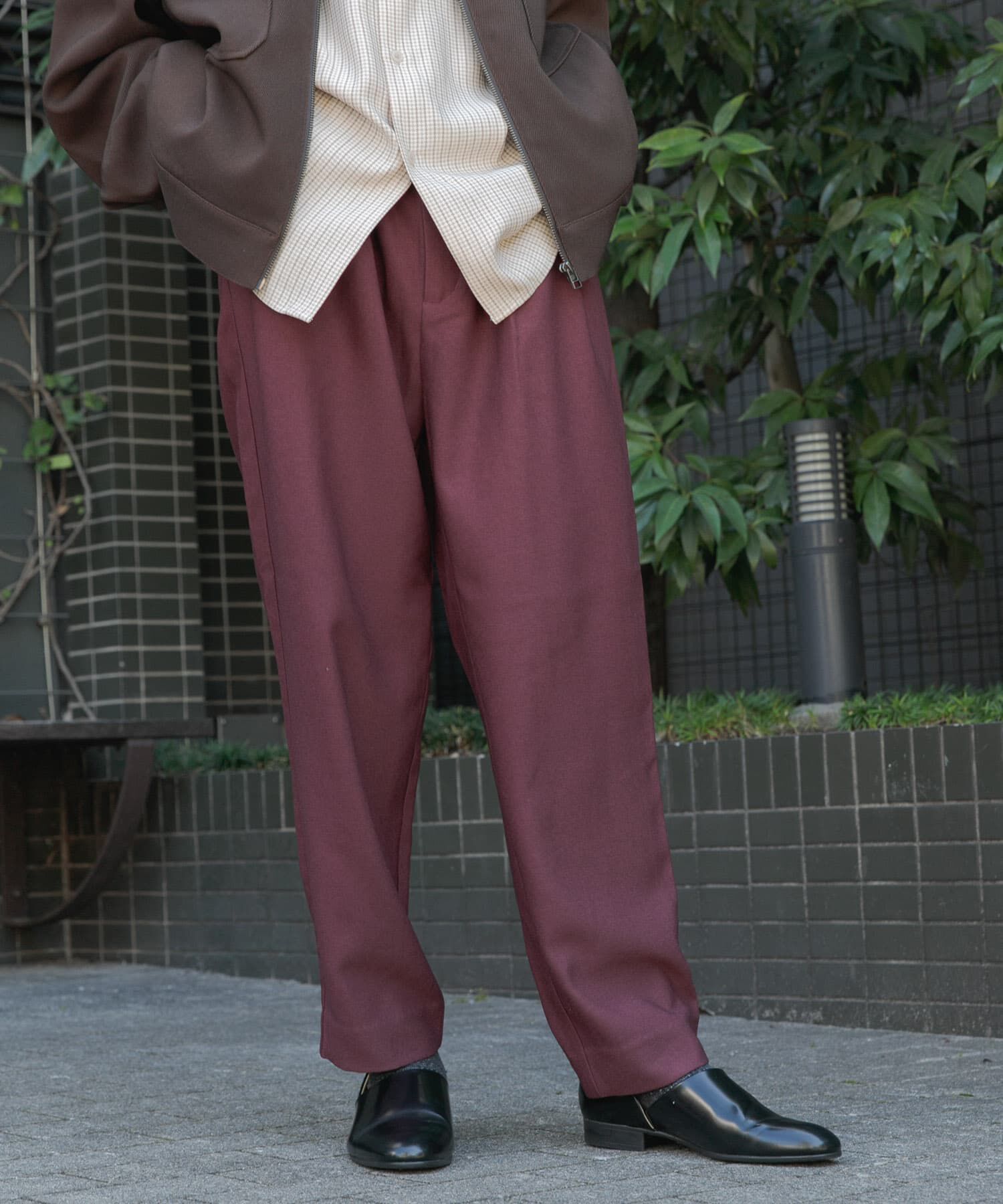 SENSE OF PLACE by URBAN RESEARCH「ウールライクダブルタックテーパードパンツ」|その他|