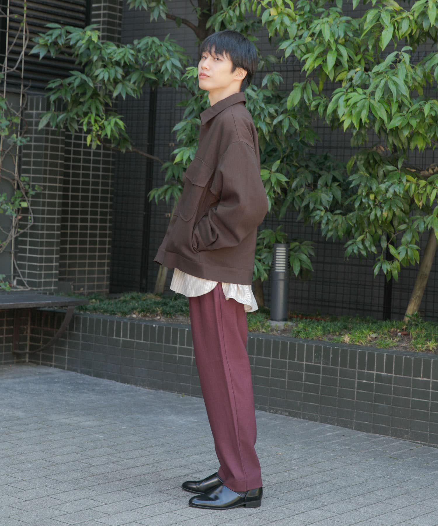 SENSE OF PLACE by URBAN RESEARCH「ウールライクダブルタックテーパードパンツ」|その他|