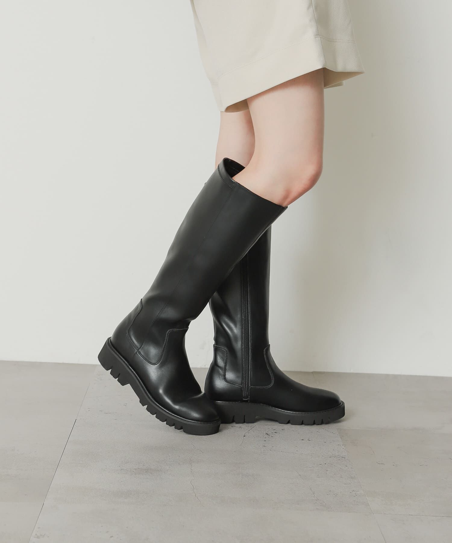 SENSE OF PLACE by URBAN RESEARCH「トラックソールロングブーツ」|ショートブーツ|