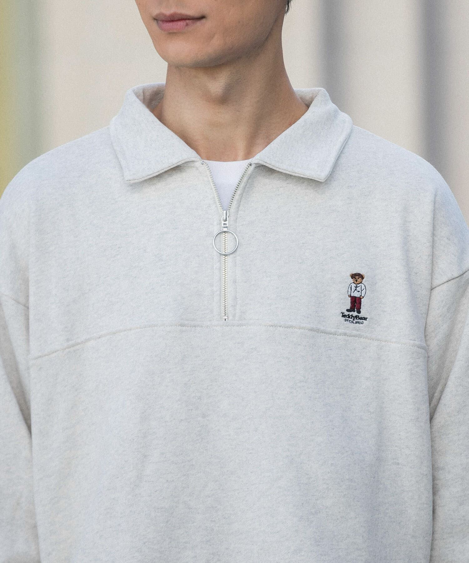 SENSE OF PLACE by URBAN RESEARCH「『別注』『ユニセックス』TeddyBear&times;SOP　テディベアハーフZIPスウェット」|スウェット・ジャージ|