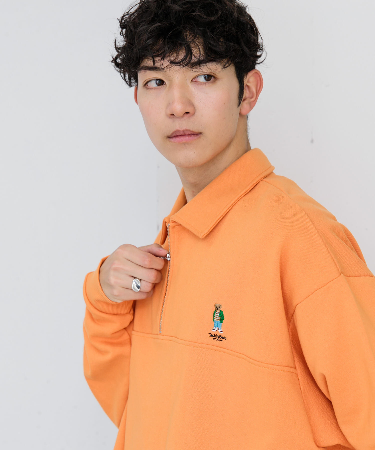 SENSE OF PLACE by URBAN RESEARCH「『別注』『ユニセックス』TeddyBear&times;SOP　テディベアハーフZIPスウェット」|スウェット・ジャージ|