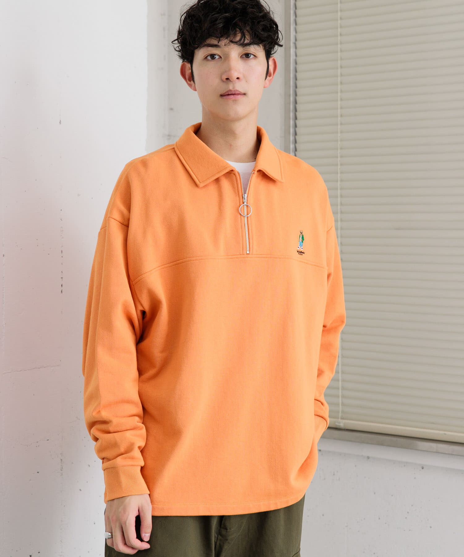 SENSE OF PLACE by URBAN RESEARCH「『別注』『ユニセックス』TeddyBear&times;SOP　テディベアハーフZIPスウェット」|スウェット・ジャージ|