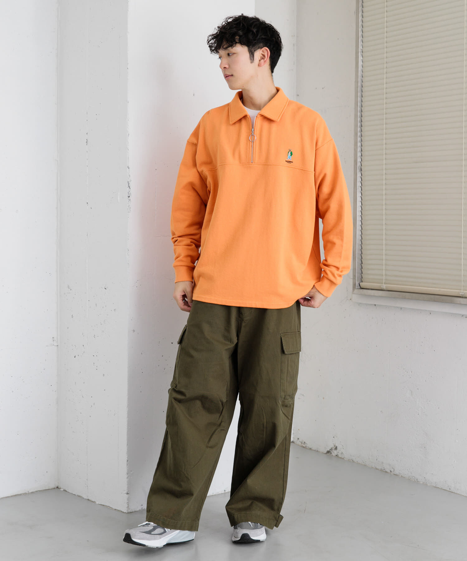 SENSE OF PLACE by URBAN RESEARCH「『別注』『ユニセックス』TeddyBear&times;SOP　テディベアハーフZIPスウェット」|スウェット・ジャージ|