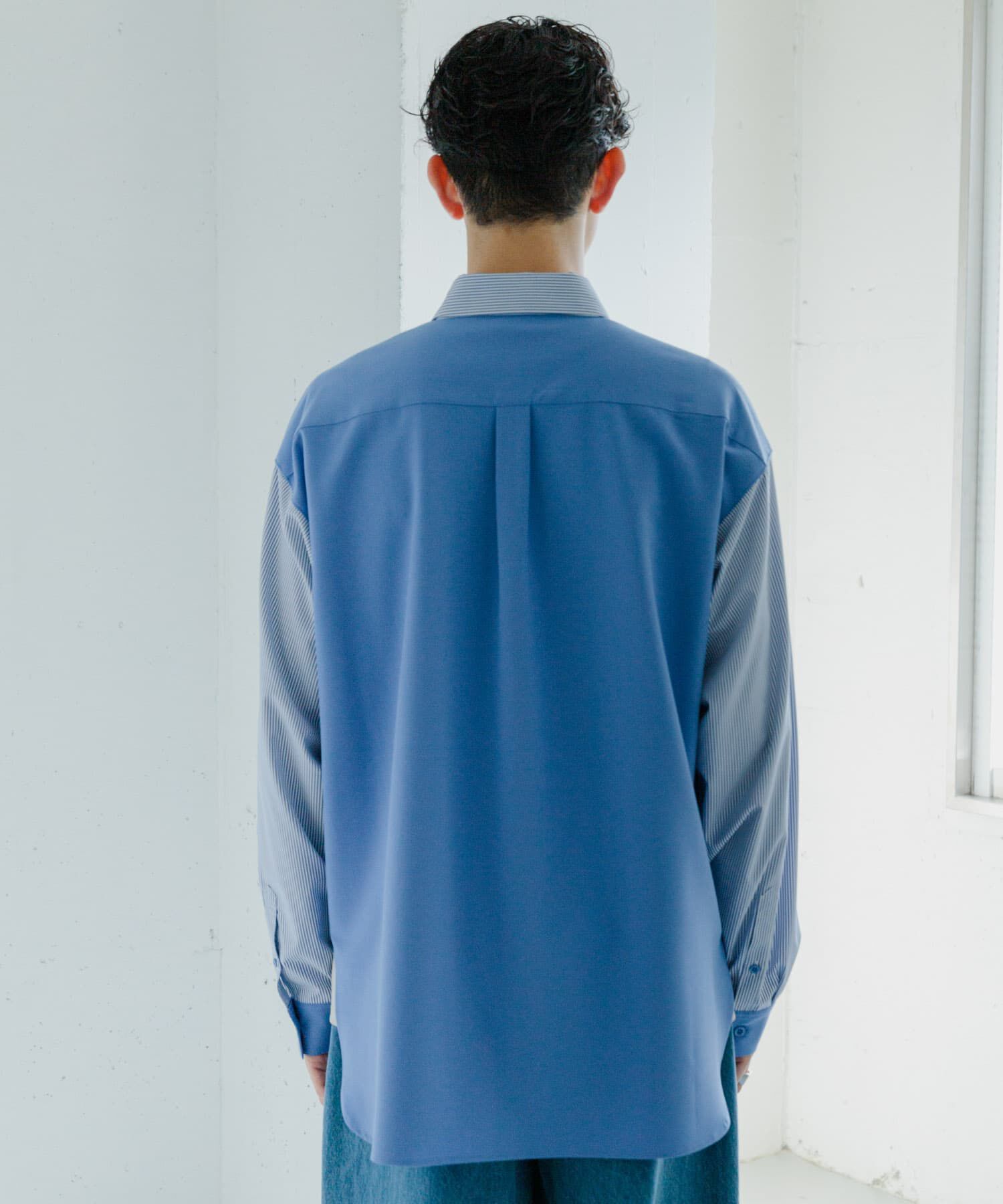 SENSE OF PLACE by URBAN RESEARCH「ストライプブロックドシャツ」|シャツ・ブラウス|