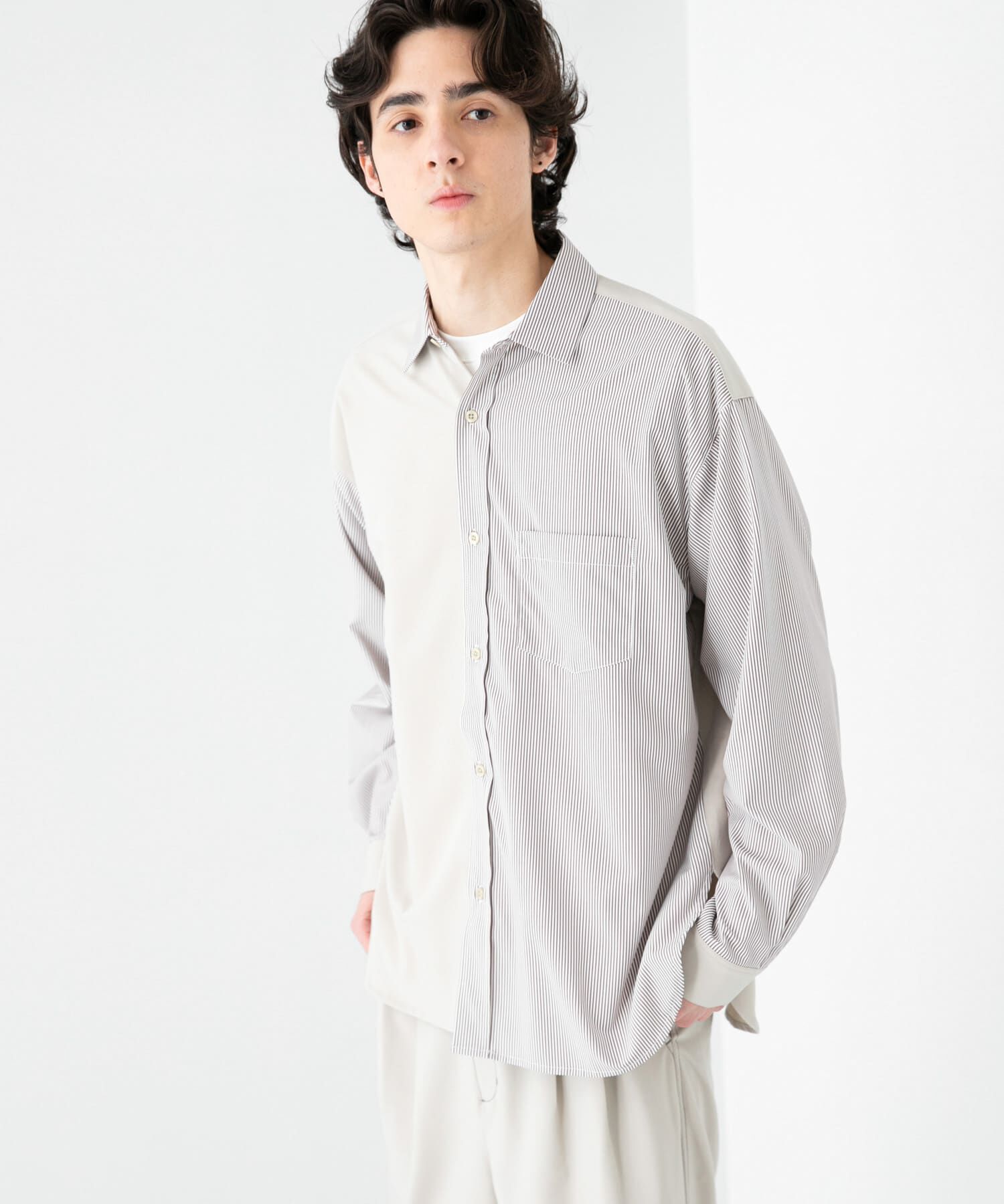 SENSE OF PLACE by URBAN RESEARCH「ストライプブロックドシャツ」|シャツ・ブラウス|その他2