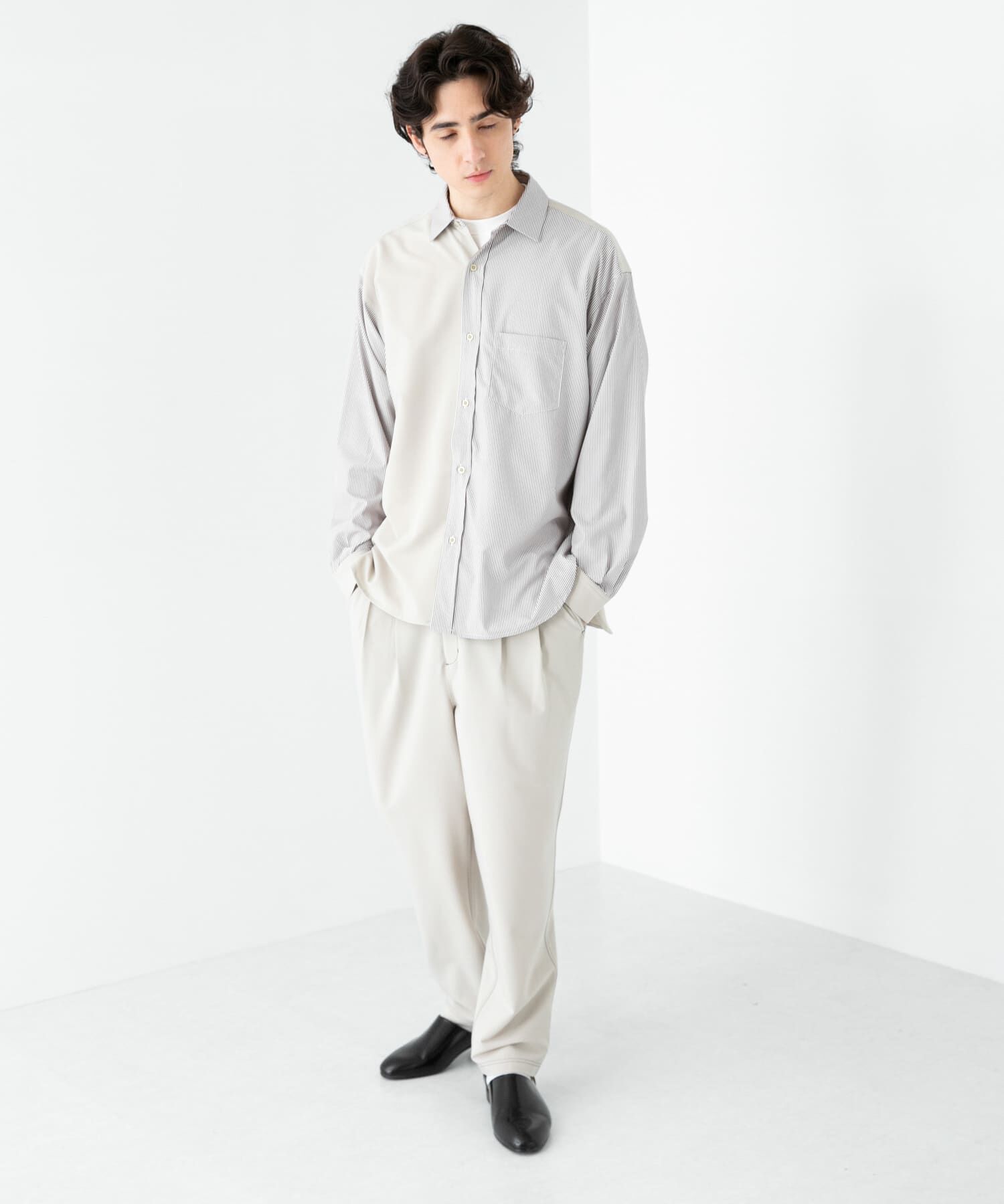 SENSE OF PLACE by URBAN RESEARCH「ストライプブロックドシャツ」|シャツ・ブラウス|