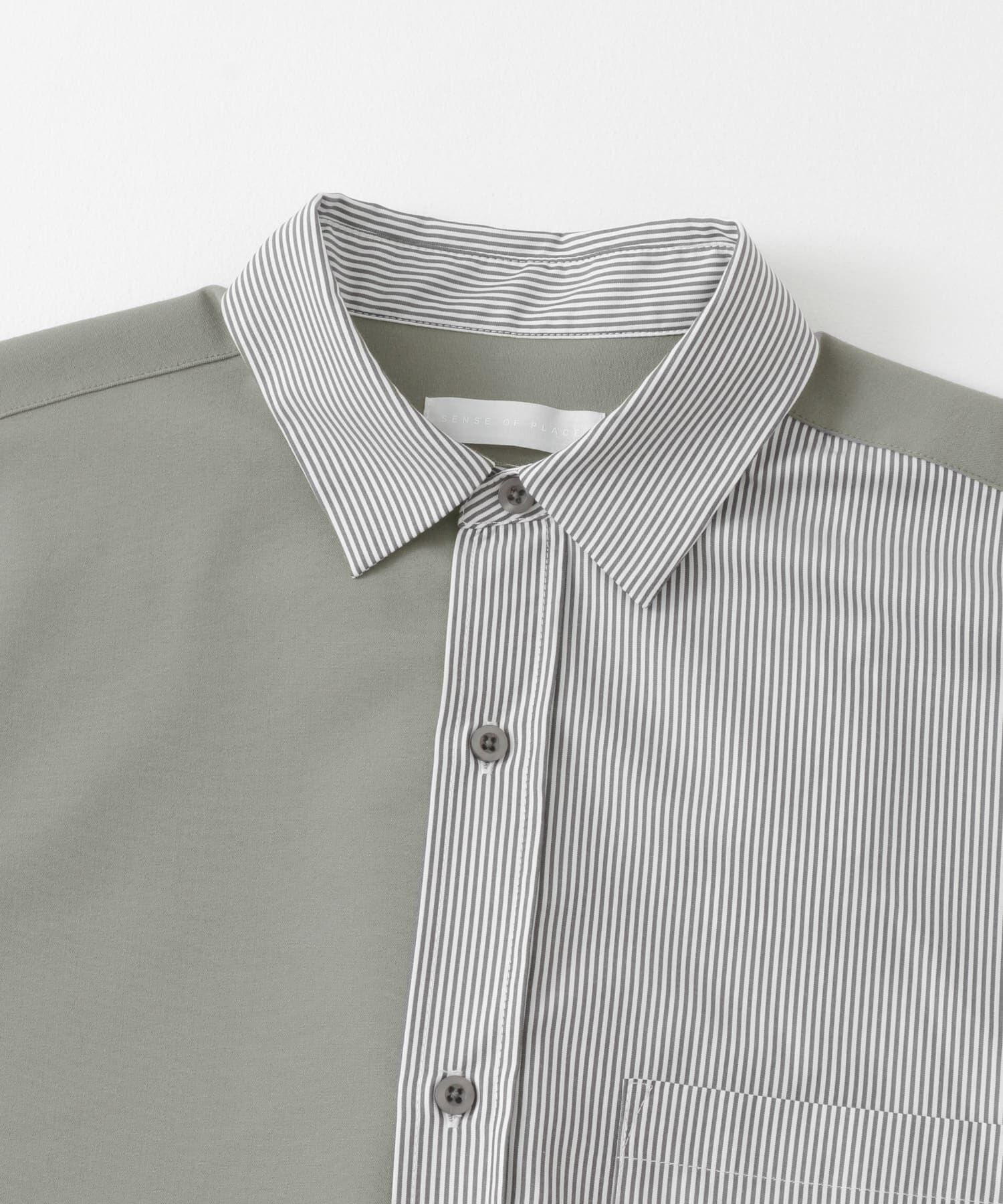 SENSE OF PLACE by URBAN RESEARCH「ストライプブロックドシャツ」|シャツ・ブラウス|