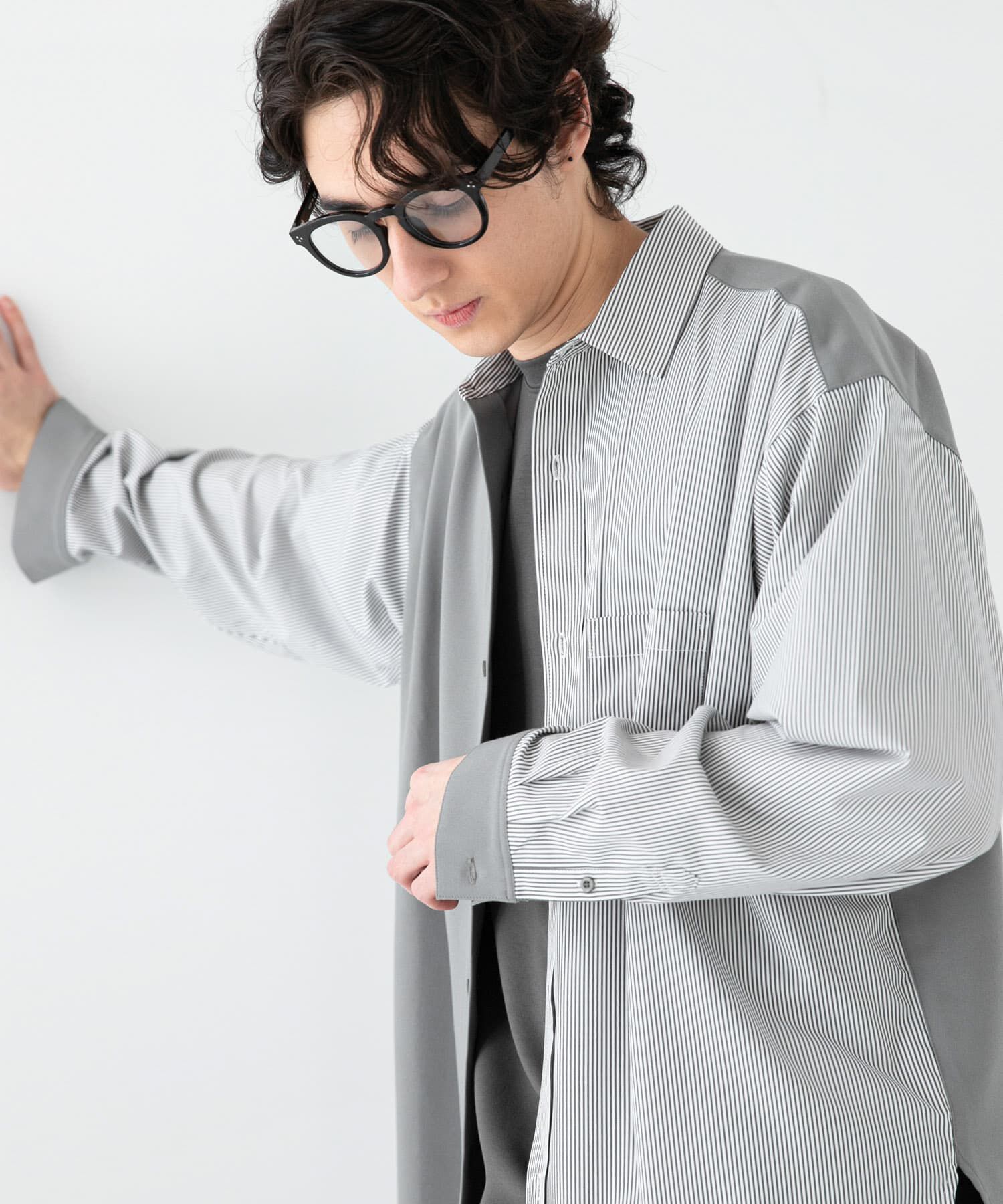 SENSE OF PLACE by URBAN RESEARCH「ストライプブロックドシャツ」|シャツ・ブラウス|