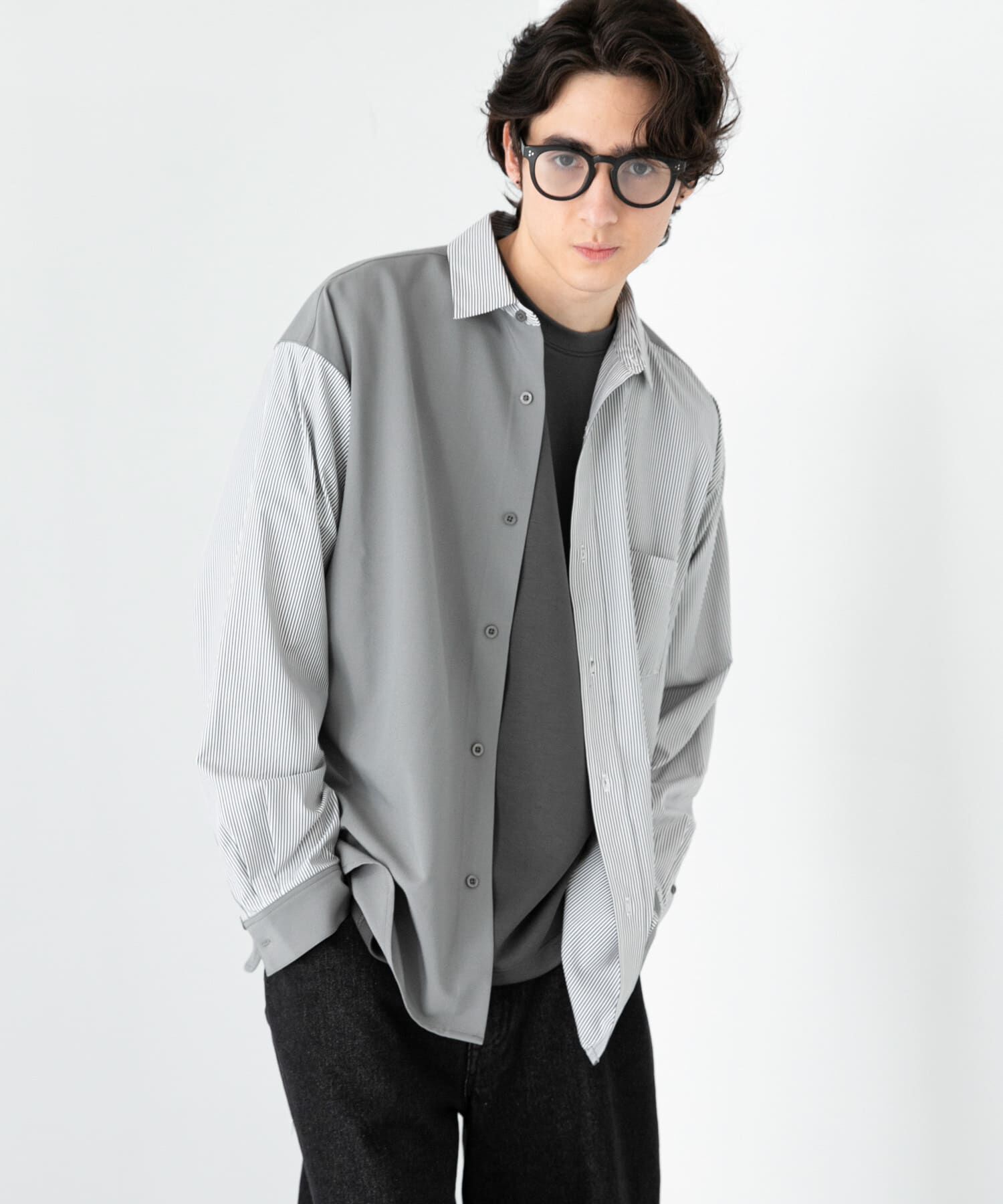 SENSE OF PLACE by URBAN RESEARCH「ストライプブロックドシャツ」|シャツ・ブラウス|