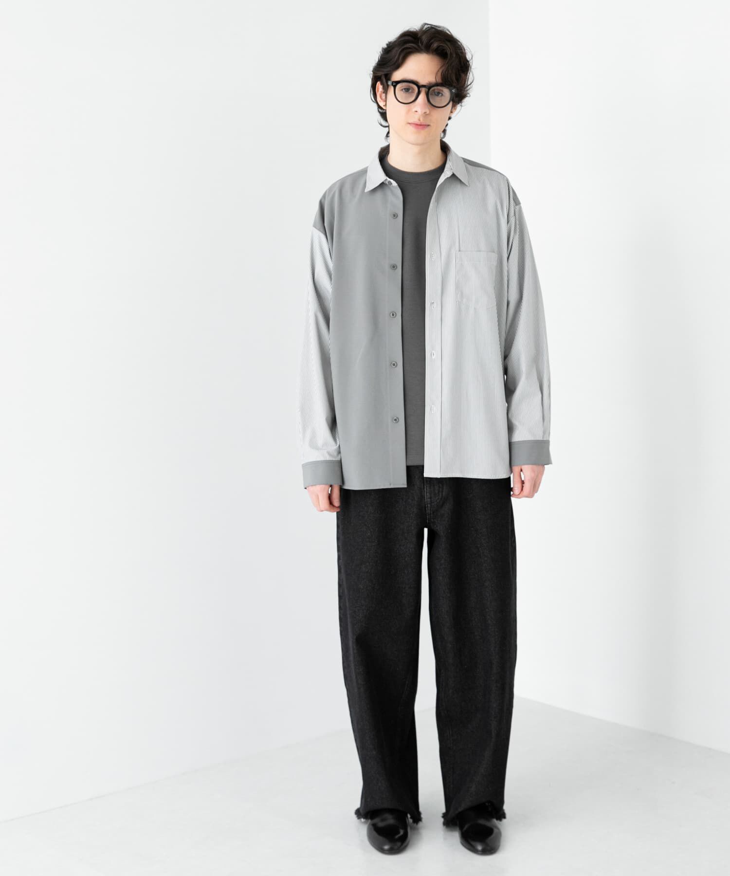 SENSE OF PLACE by URBAN RESEARCH「ストライプブロックドシャツ」|シャツ・ブラウス|