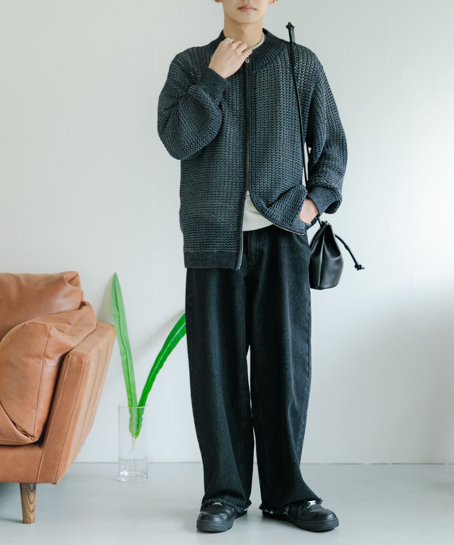 SENSE OF PLACE by URBAN RESEARCH「デニムフリンジベスト」|デニムジャケット|