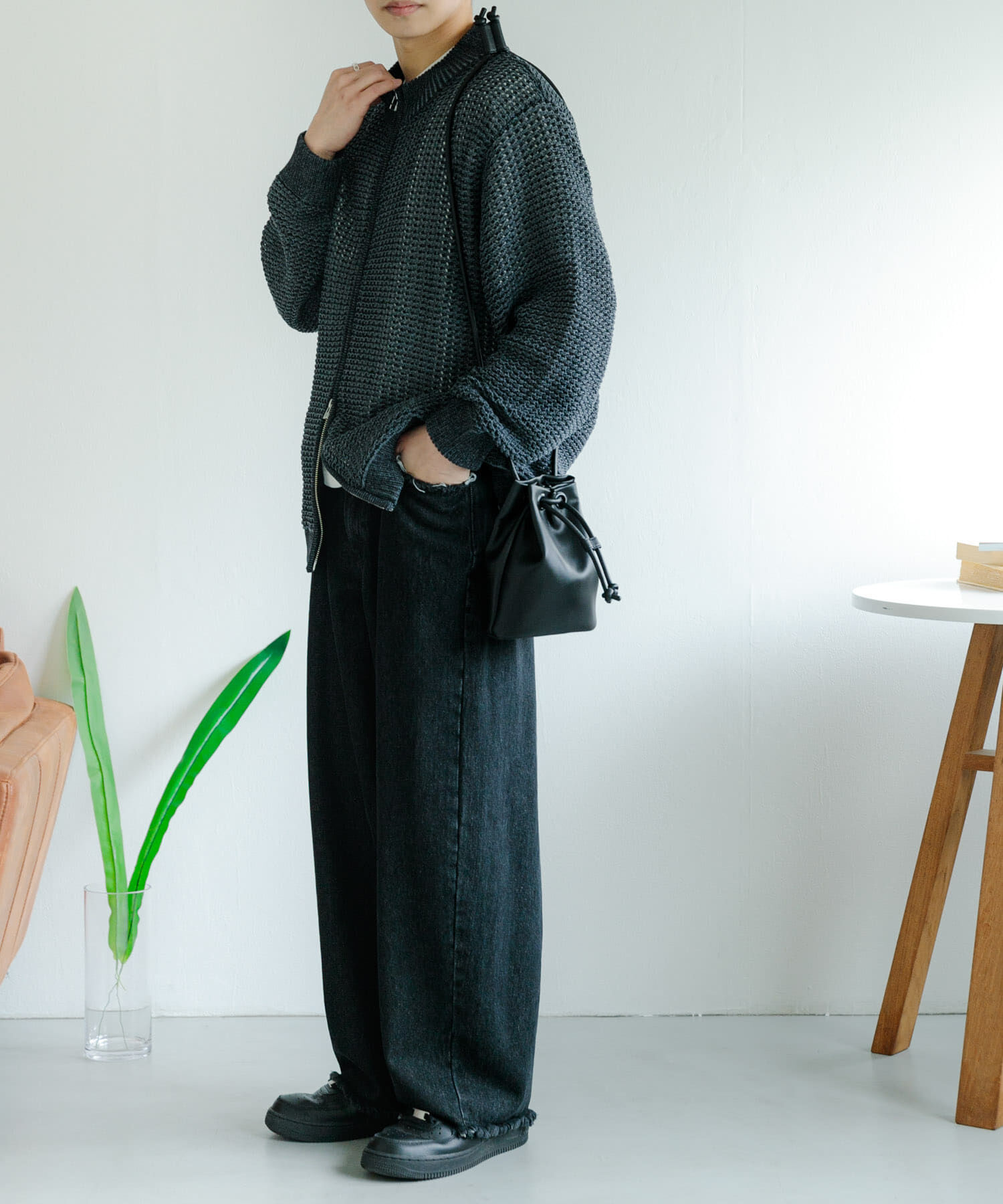 SENSE OF PLACE by URBAN RESEARCH「デニムフリンジベスト」|デニムジャケット|