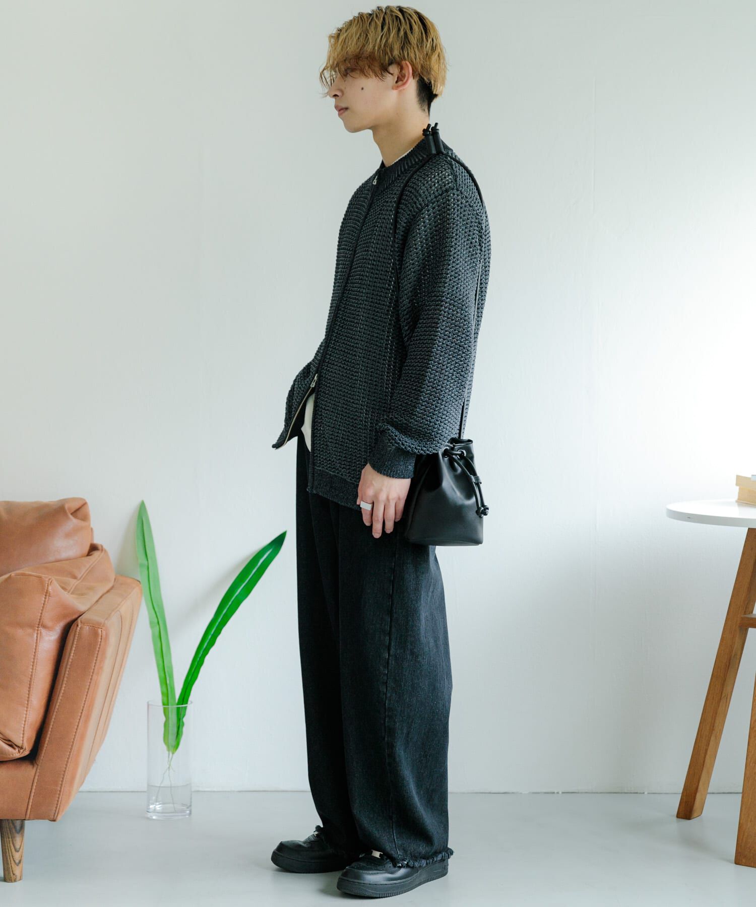 SENSE OF PLACE by URBAN RESEARCH「デニムフリンジベスト」|デニムジャケット|