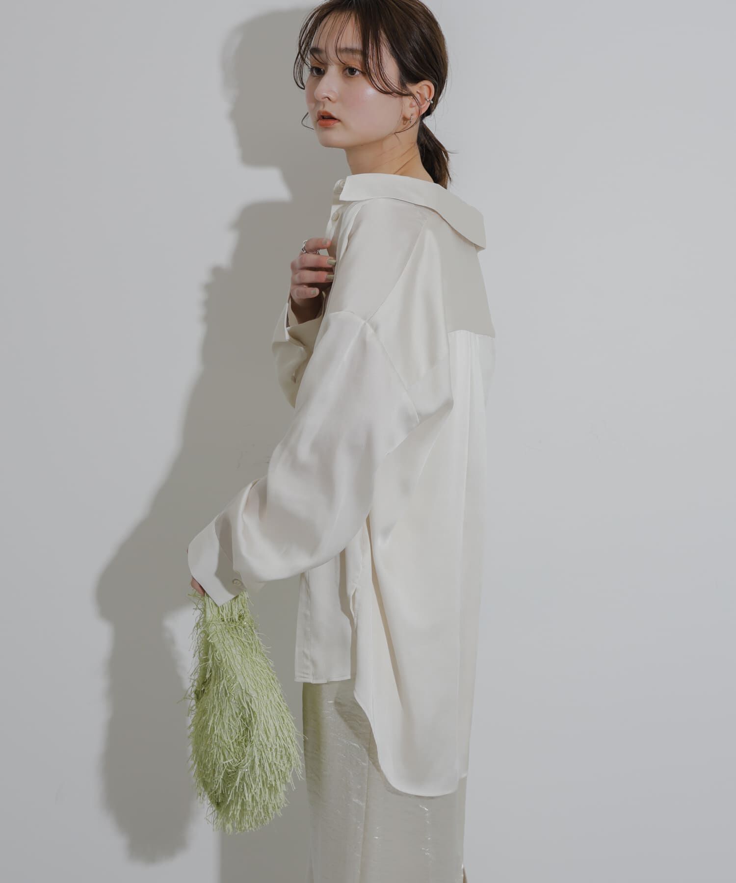 SENSE OF PLACE by URBAN RESEARCH「サテンルーズシャツ」|シャツ・ブラウス|