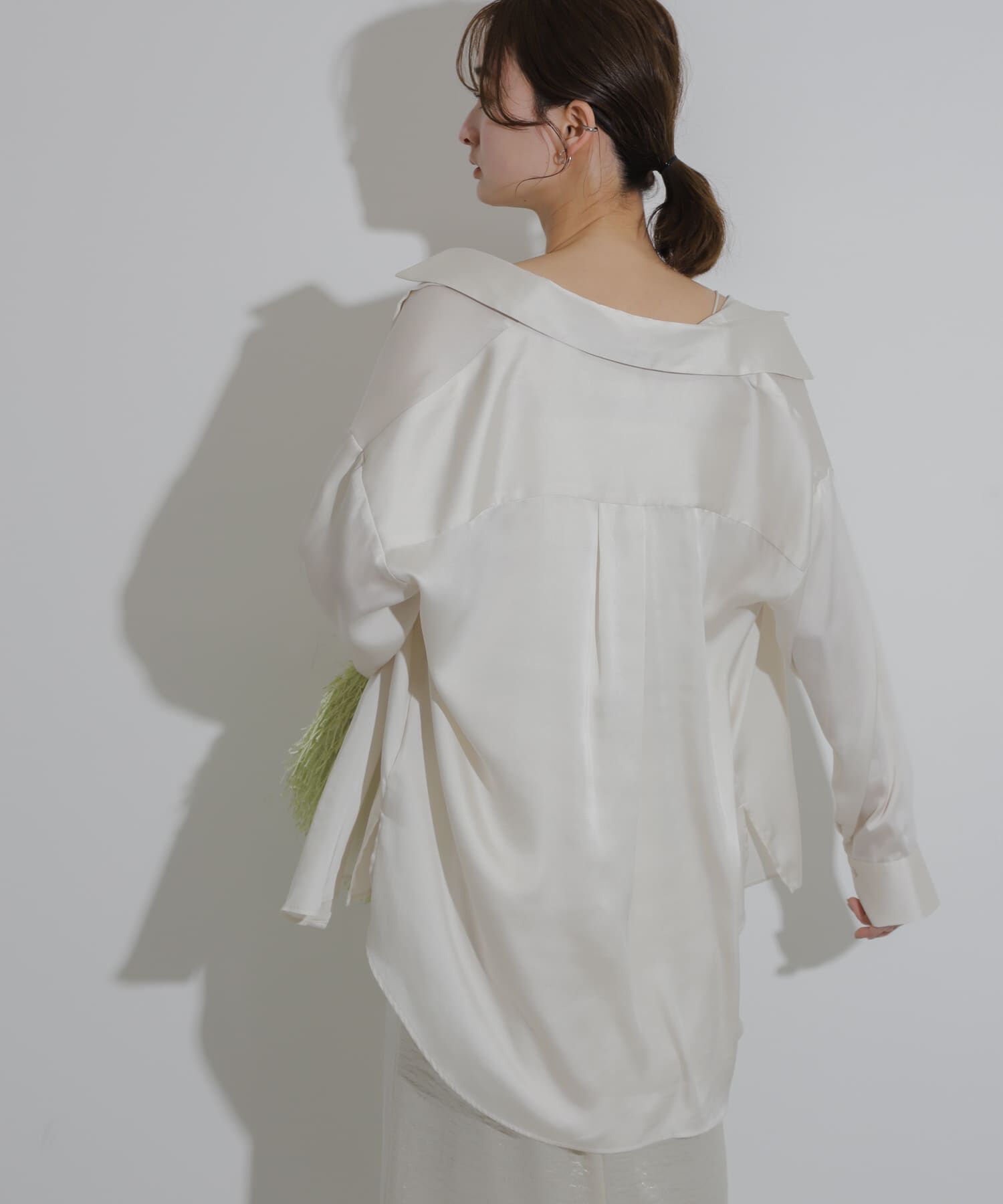 SENSE OF PLACE by URBAN RESEARCH「サテンルーズシャツ」|シャツ・ブラウス|