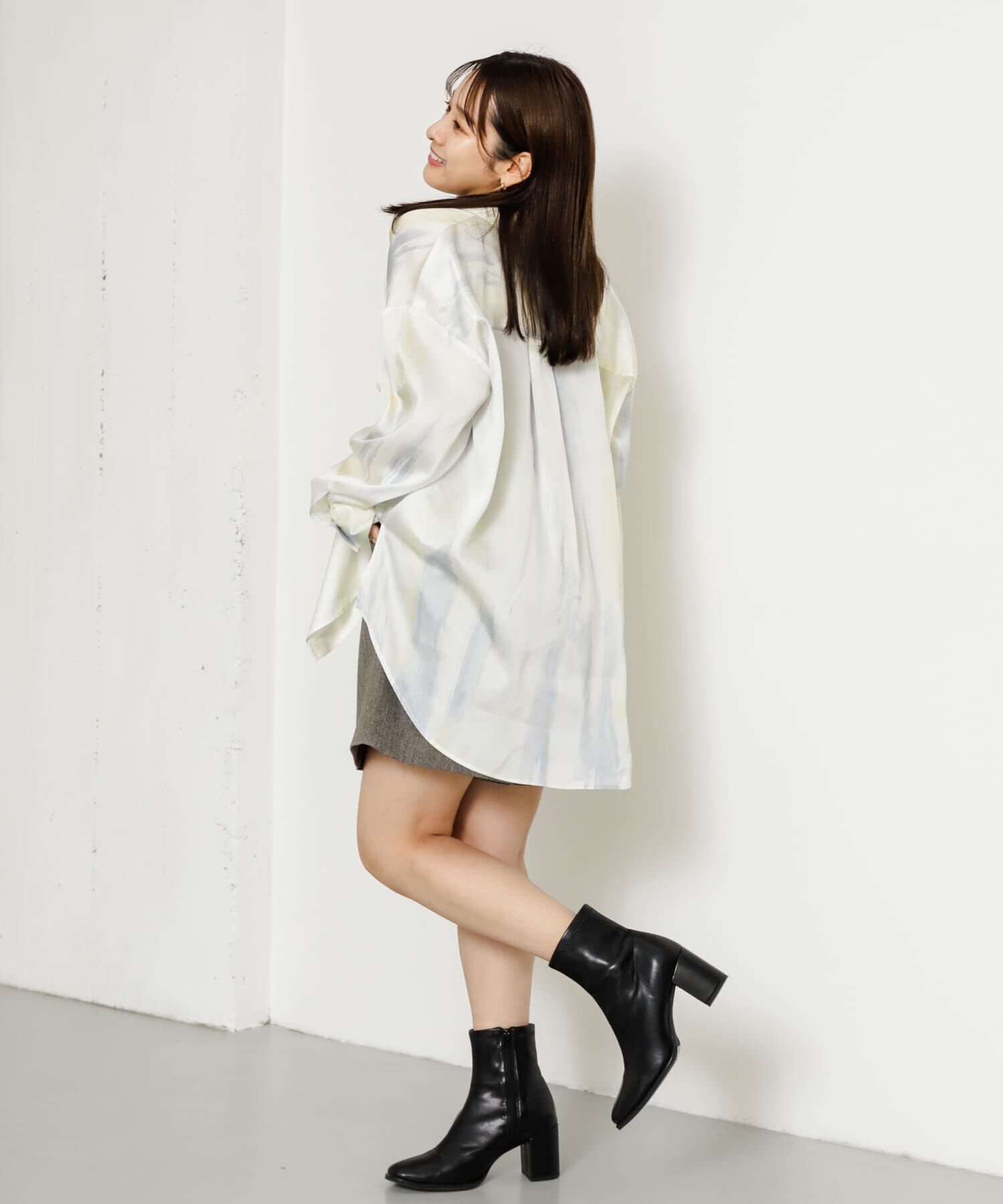 SENSE OF PLACE by URBAN RESEARCH「サテンルーズシャツ」|シャツ・ブラウス|