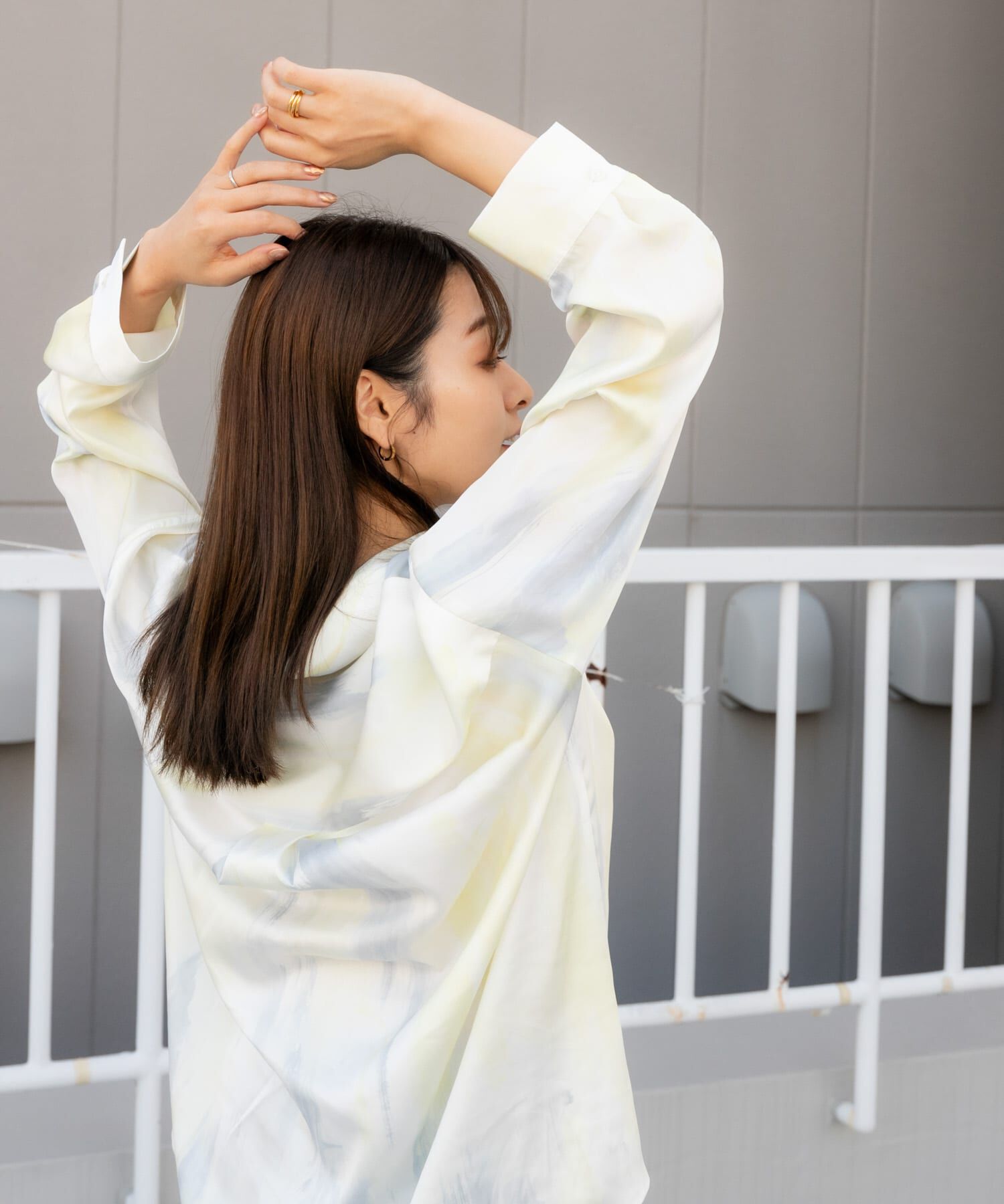 SENSE OF PLACE by URBAN RESEARCH「サテンルーズシャツ」|シャツ・ブラウス|