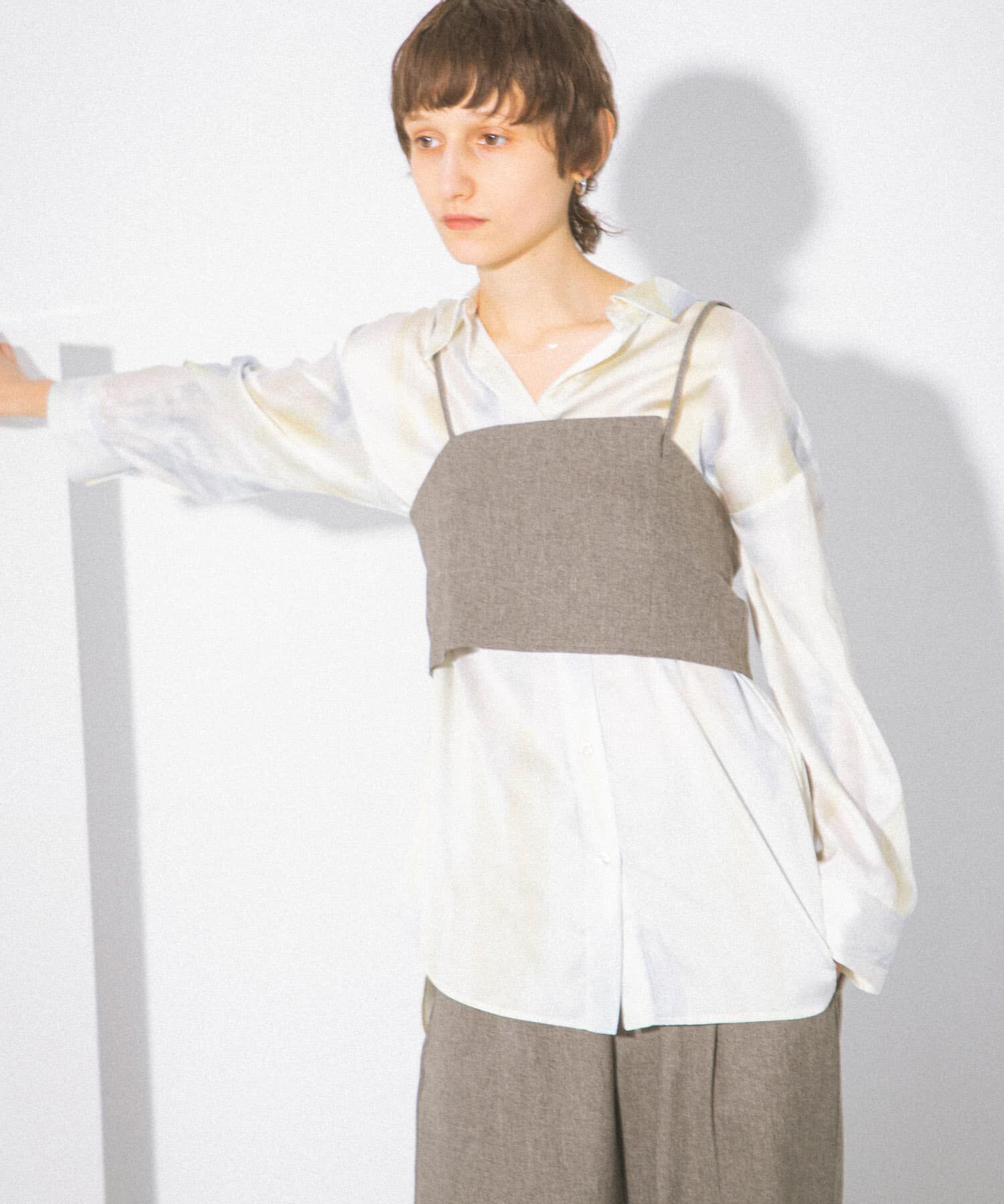 SENSE OF PLACE by URBAN RESEARCH「サテンルーズシャツ」|シャツ・ブラウス|