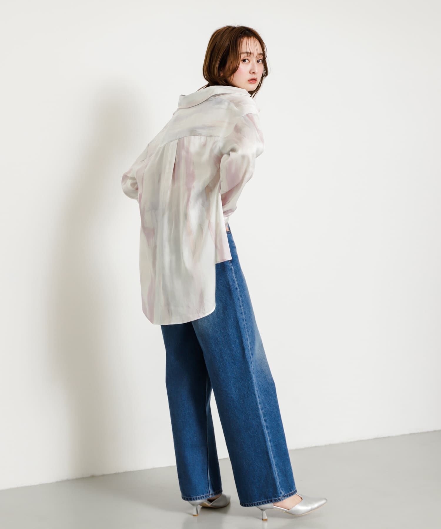 SENSE OF PLACE by URBAN RESEARCH「サテンルーズシャツ」|シャツ・ブラウス|