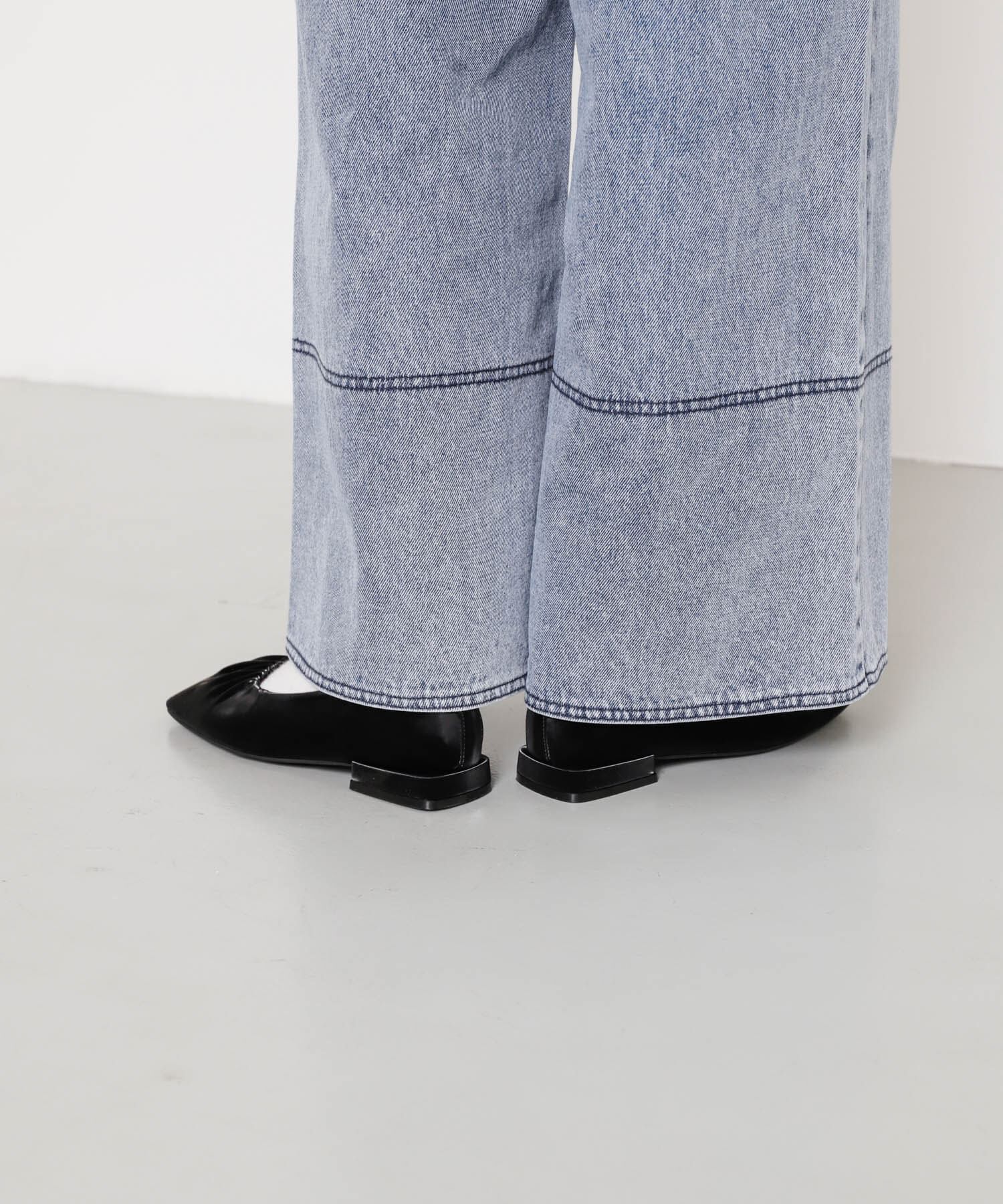 SENSE OF PLACE by URBAN RESEARCH「シャイニーギャザーフラットシューズ」|パンプス|