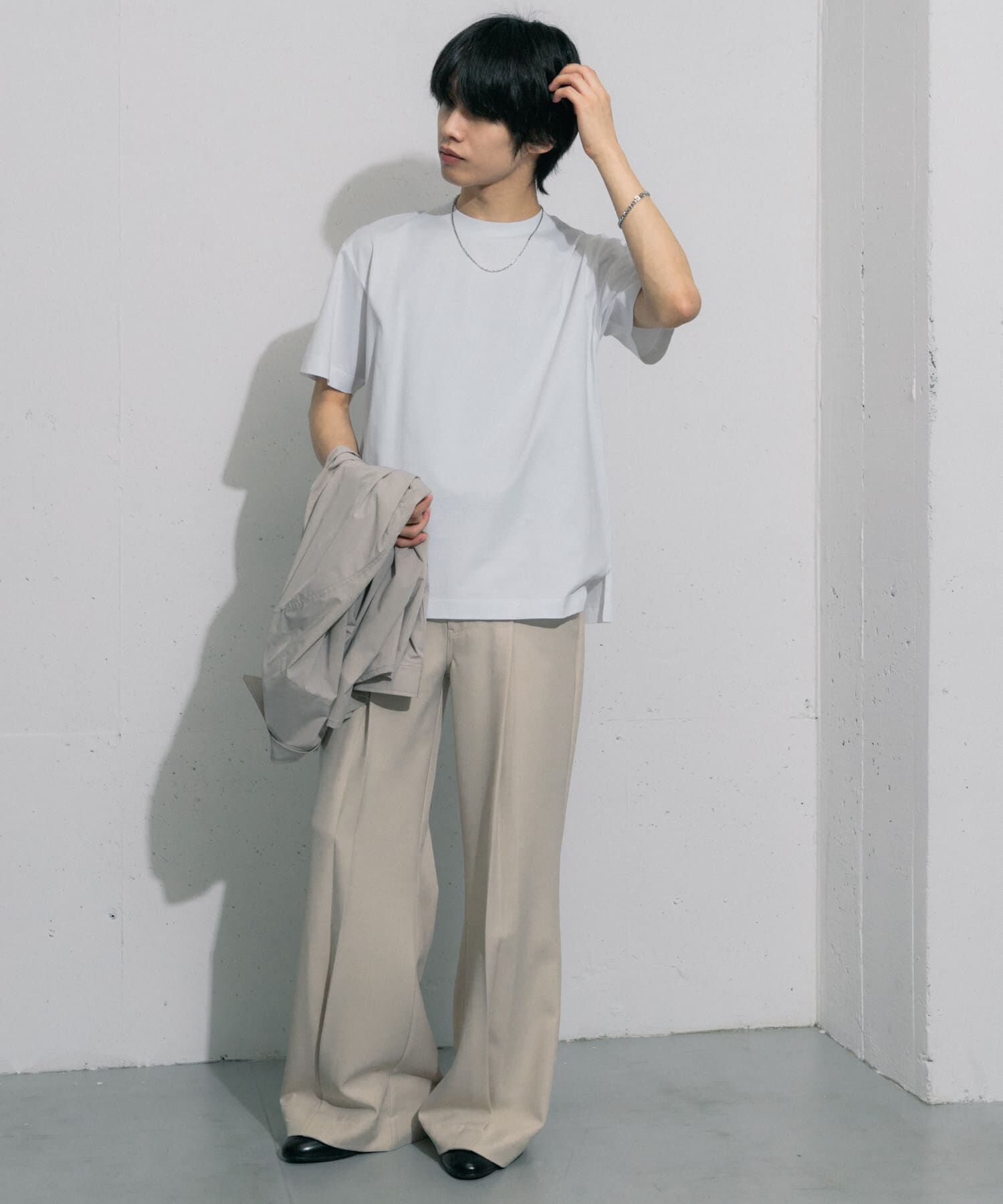 SENSE OF PLACE by URBAN RESEARCH「シルケットTシャツ(5分袖)」|Tシャツ・カットソー|