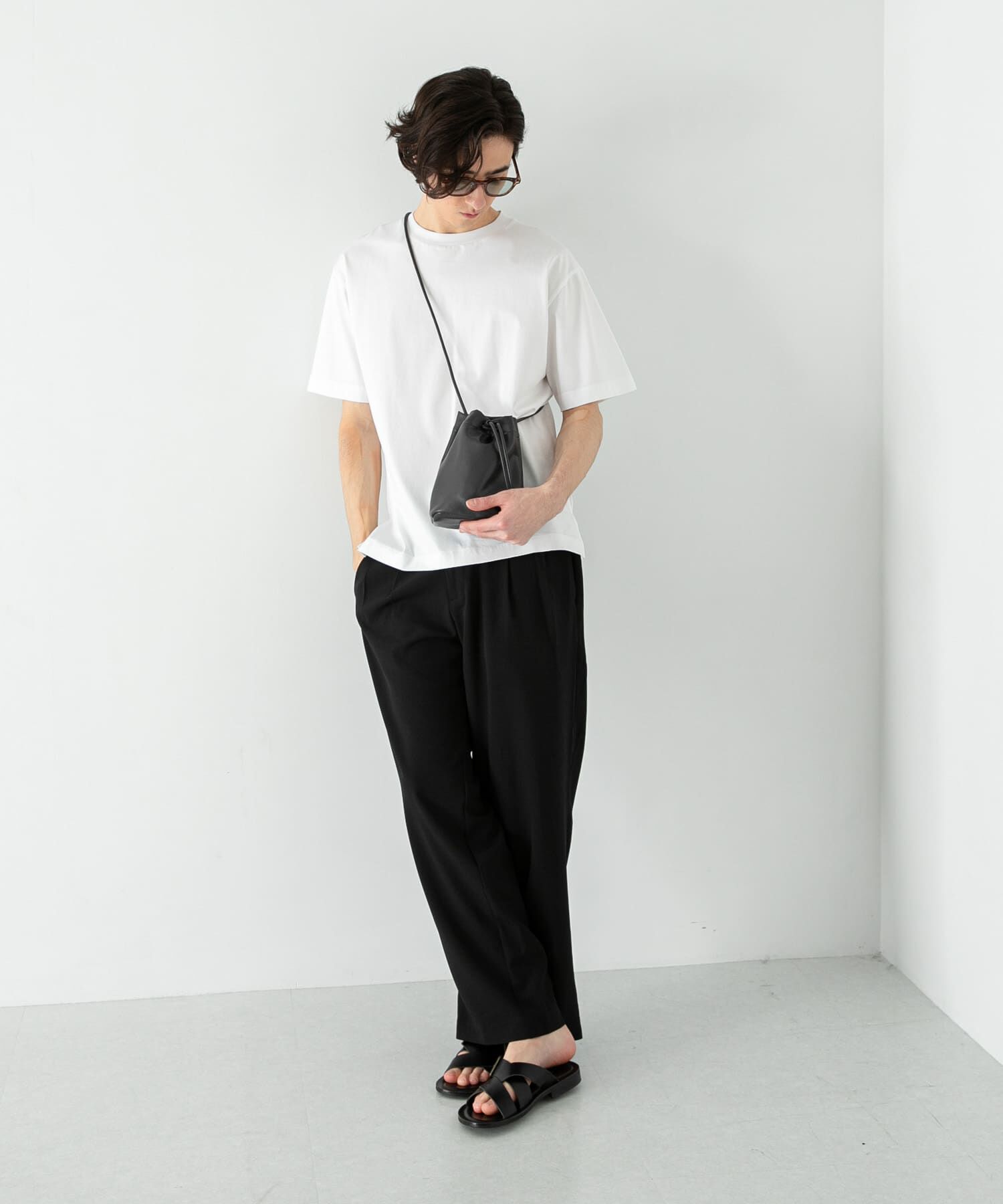 SENSE OF PLACE by URBAN RESEARCH「シルケットTシャツ(5分袖)」|Tシャツ・カットソー|