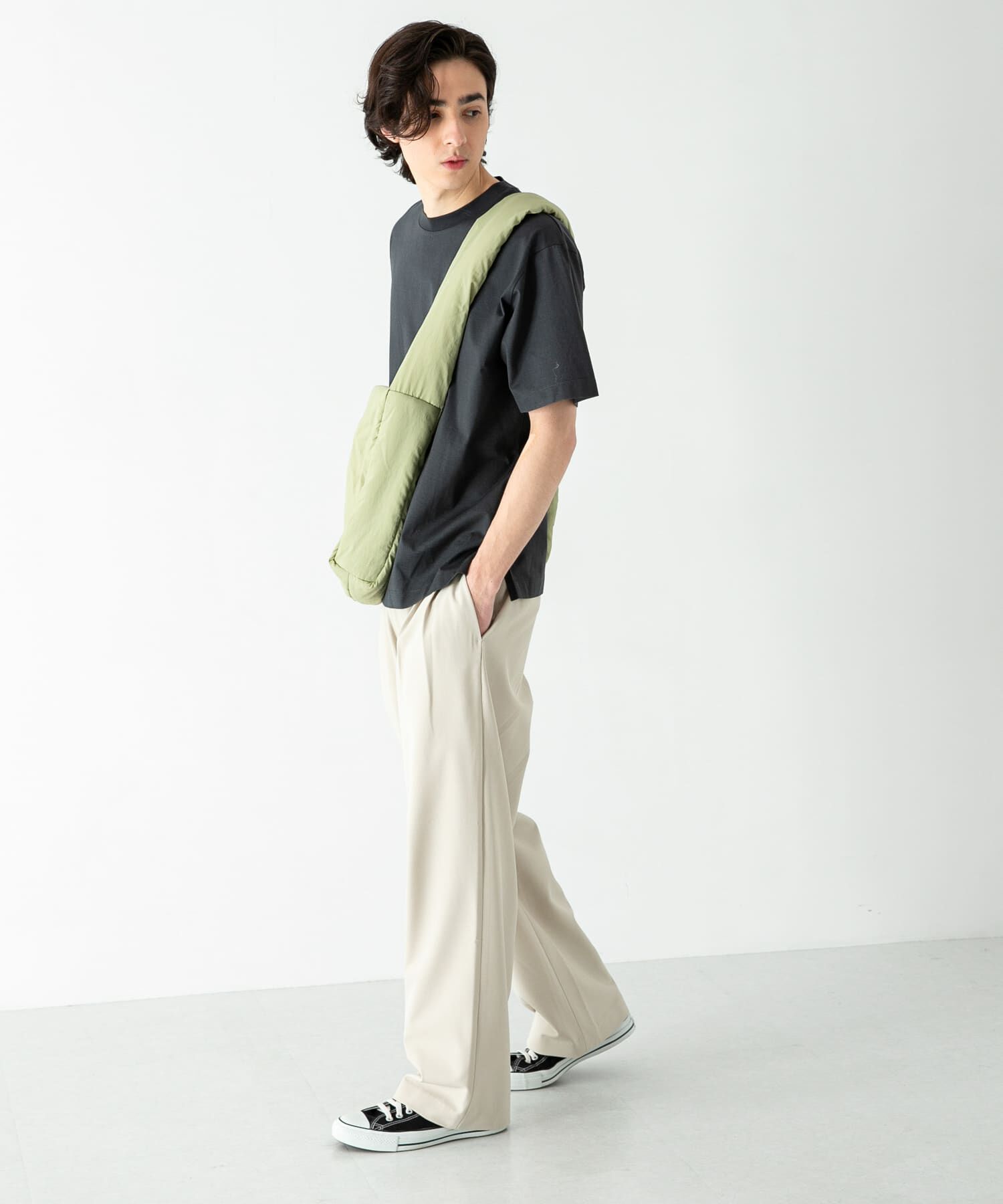 SENSE OF PLACE by URBAN RESEARCH「シルケットTシャツ(5分袖)」|Tシャツ・カットソー|