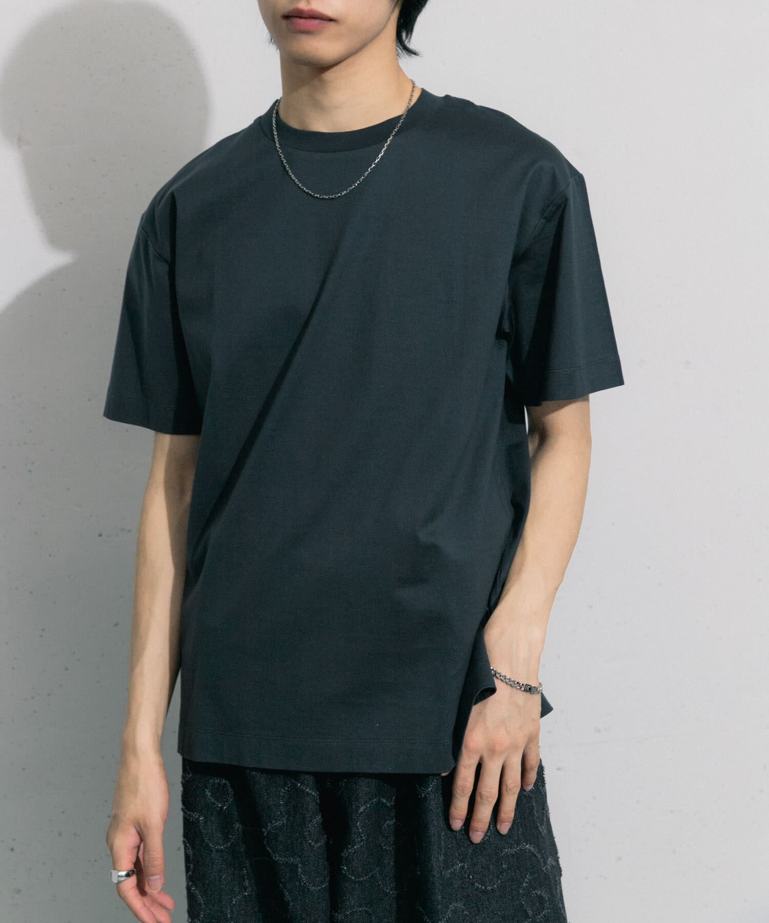 SENSE OF PLACE by URBAN RESEARCH「シルケットTシャツ(5分袖)」|Tシャツ・カットソー|